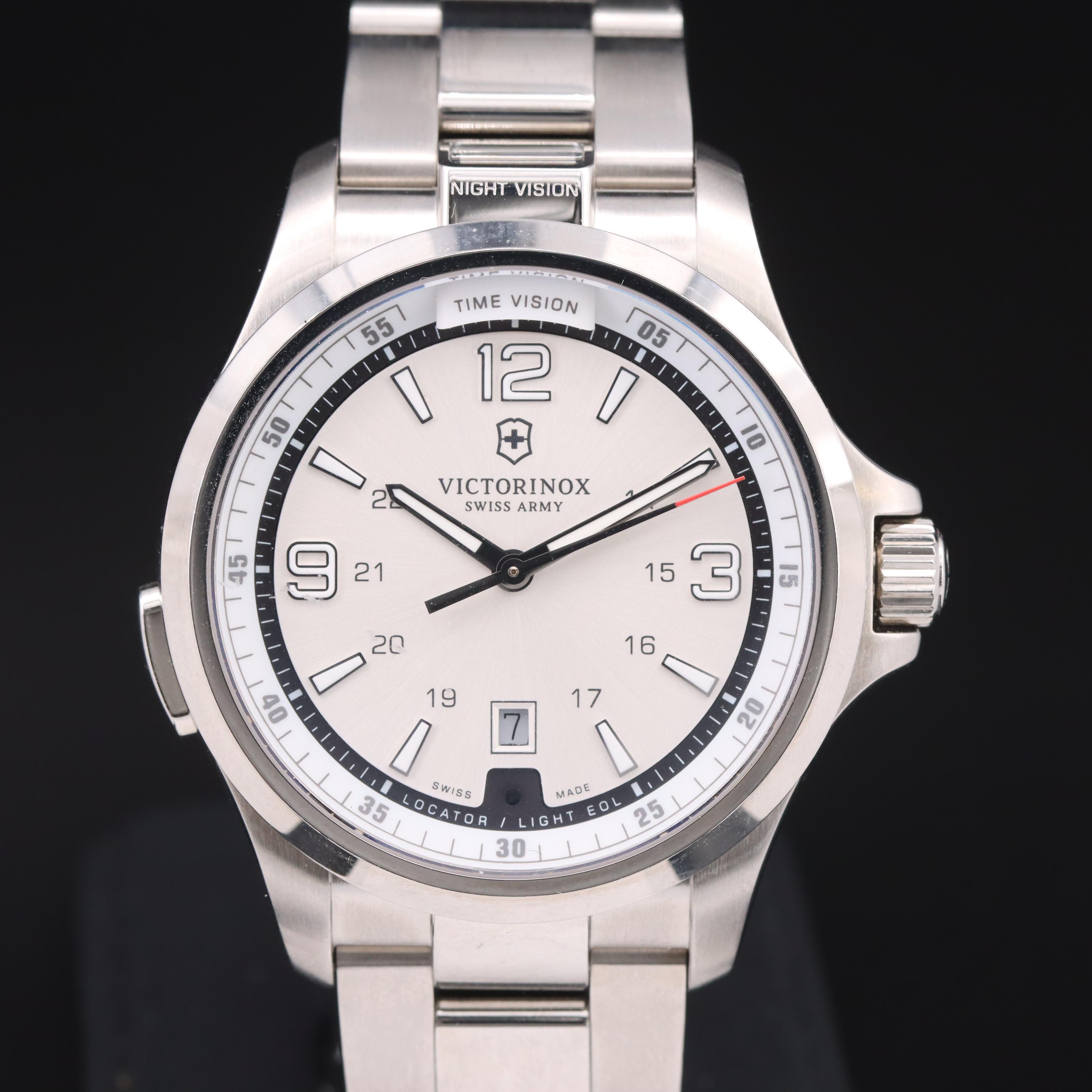 Victorinox Swiss Army Night Vision Stainless Steel Watch