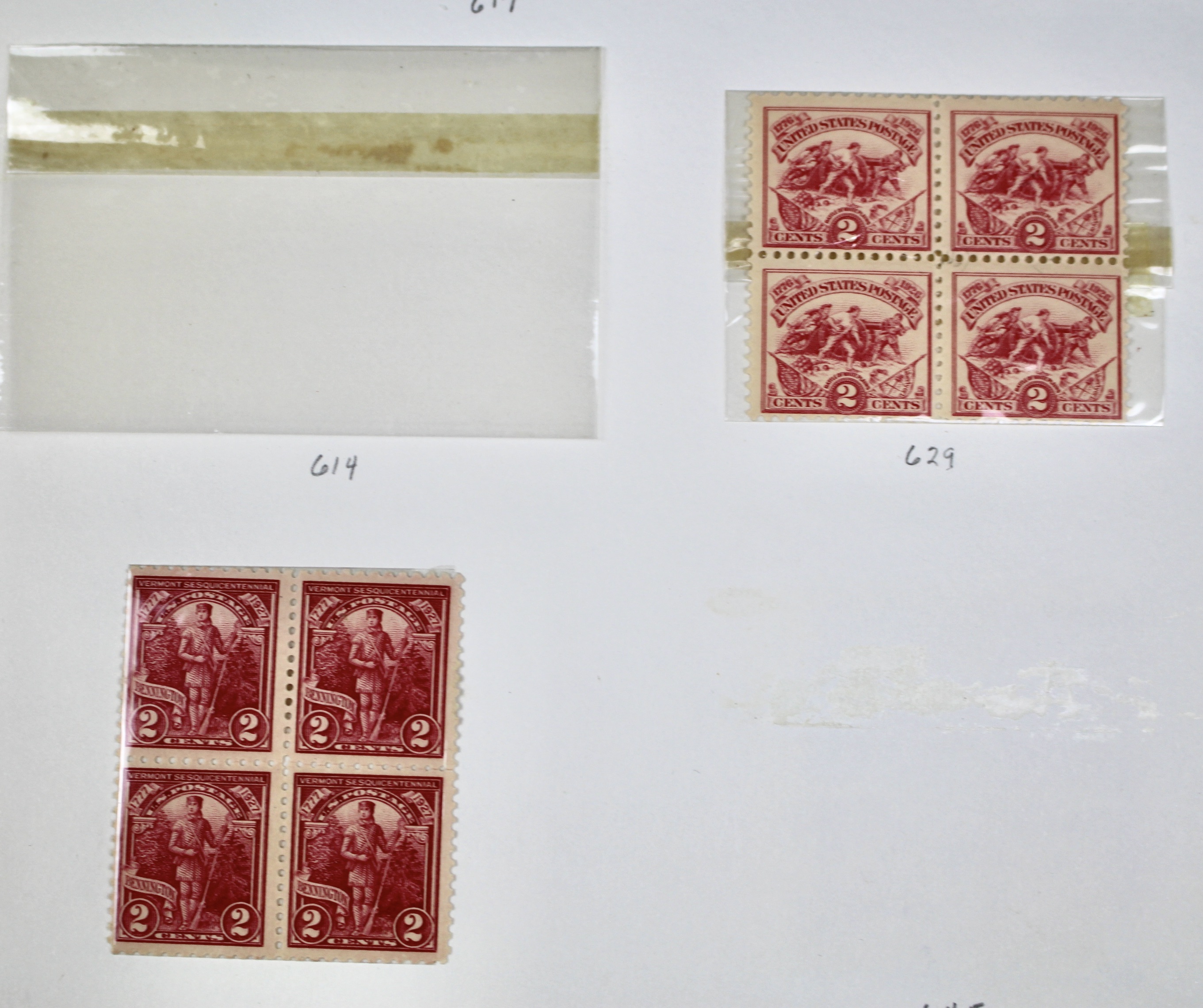 Earlier Collection of U.S. Postage Stamp Blocks and Plate Blocks, 1920s-1940s