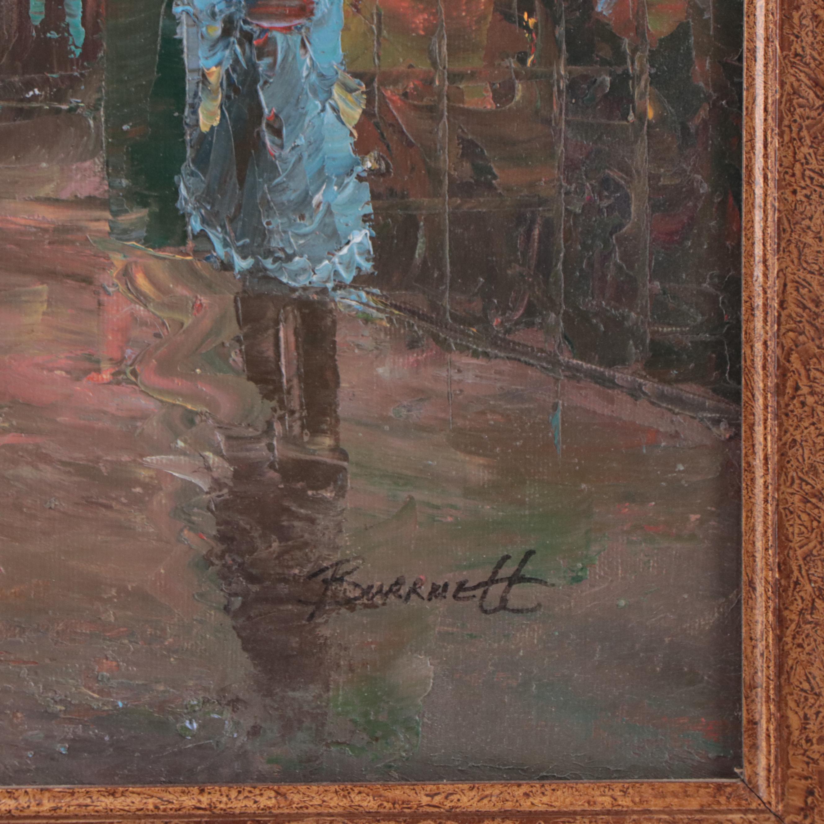 Oil Painting of Paris Street Scene