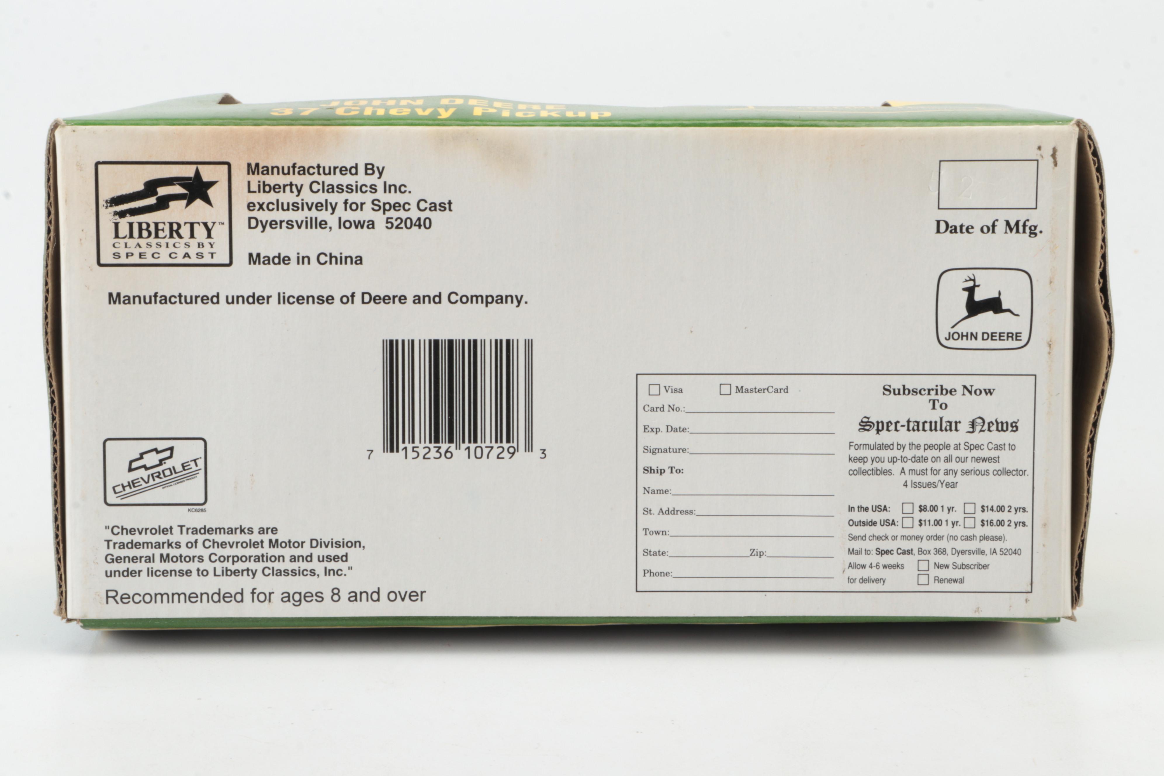 Ertl Diecast John Deere Tractors and Truck