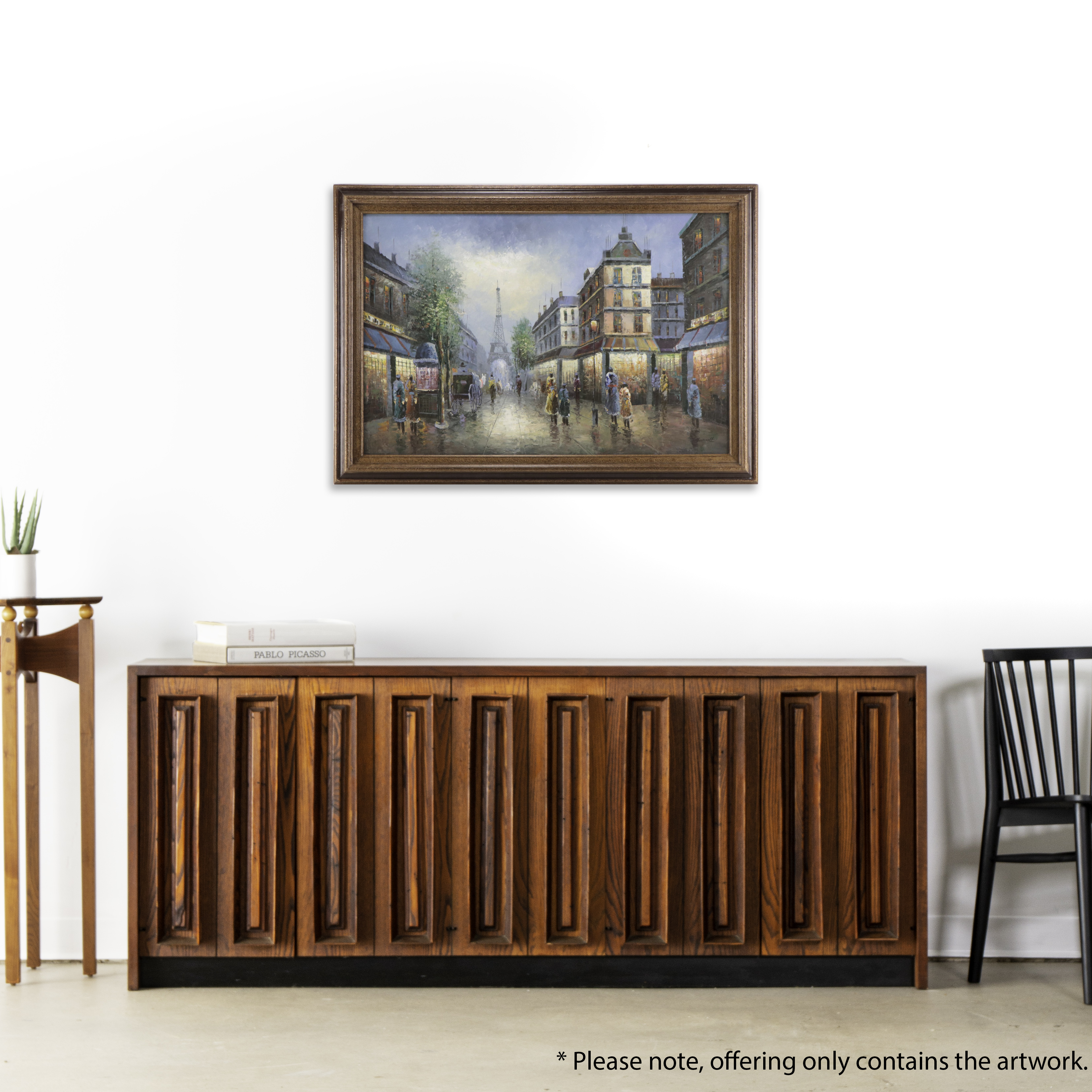 Oil Painting of Paris Street Scene