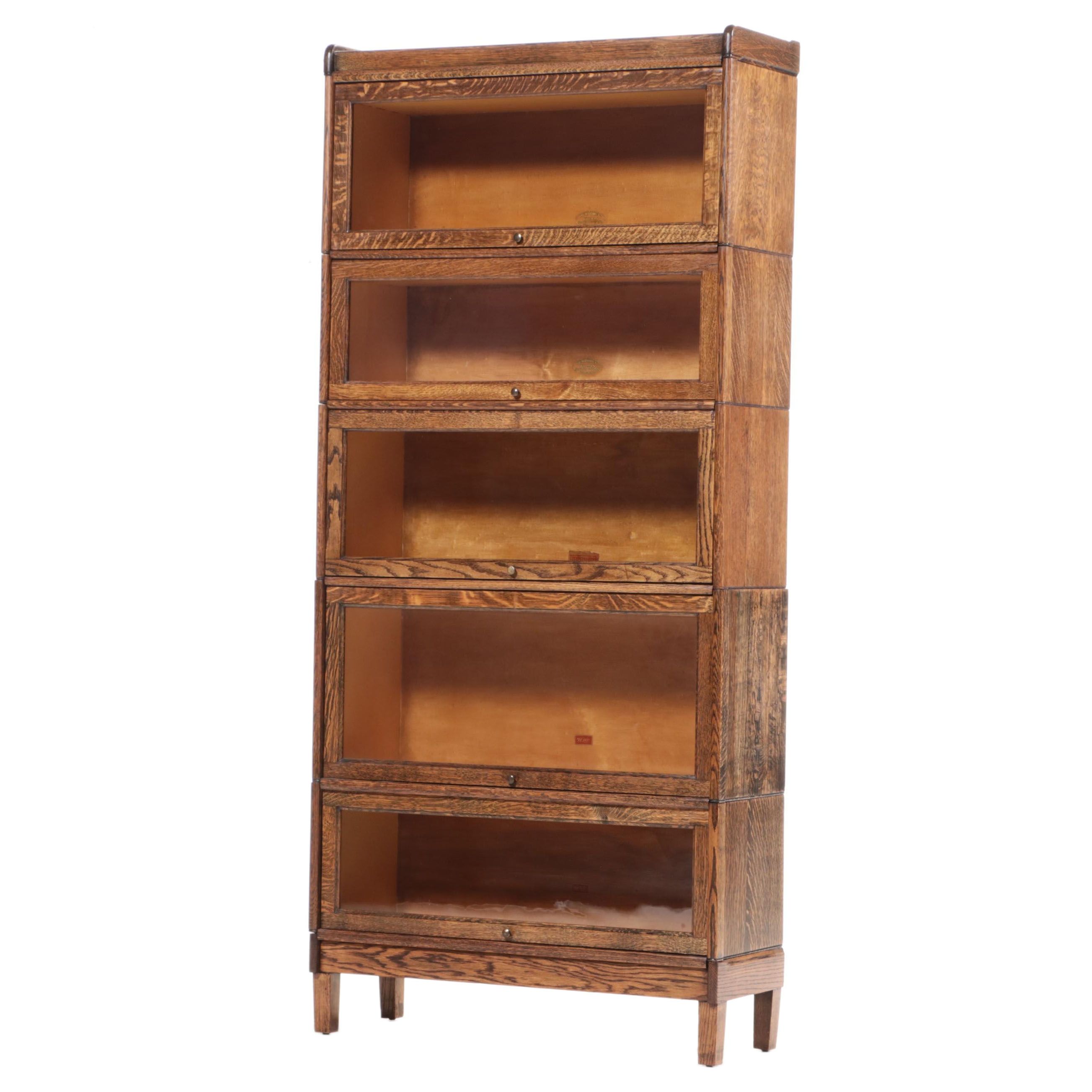 HumphreyWidman Oak Barrister's Bookcase, Early to Mid20th Century