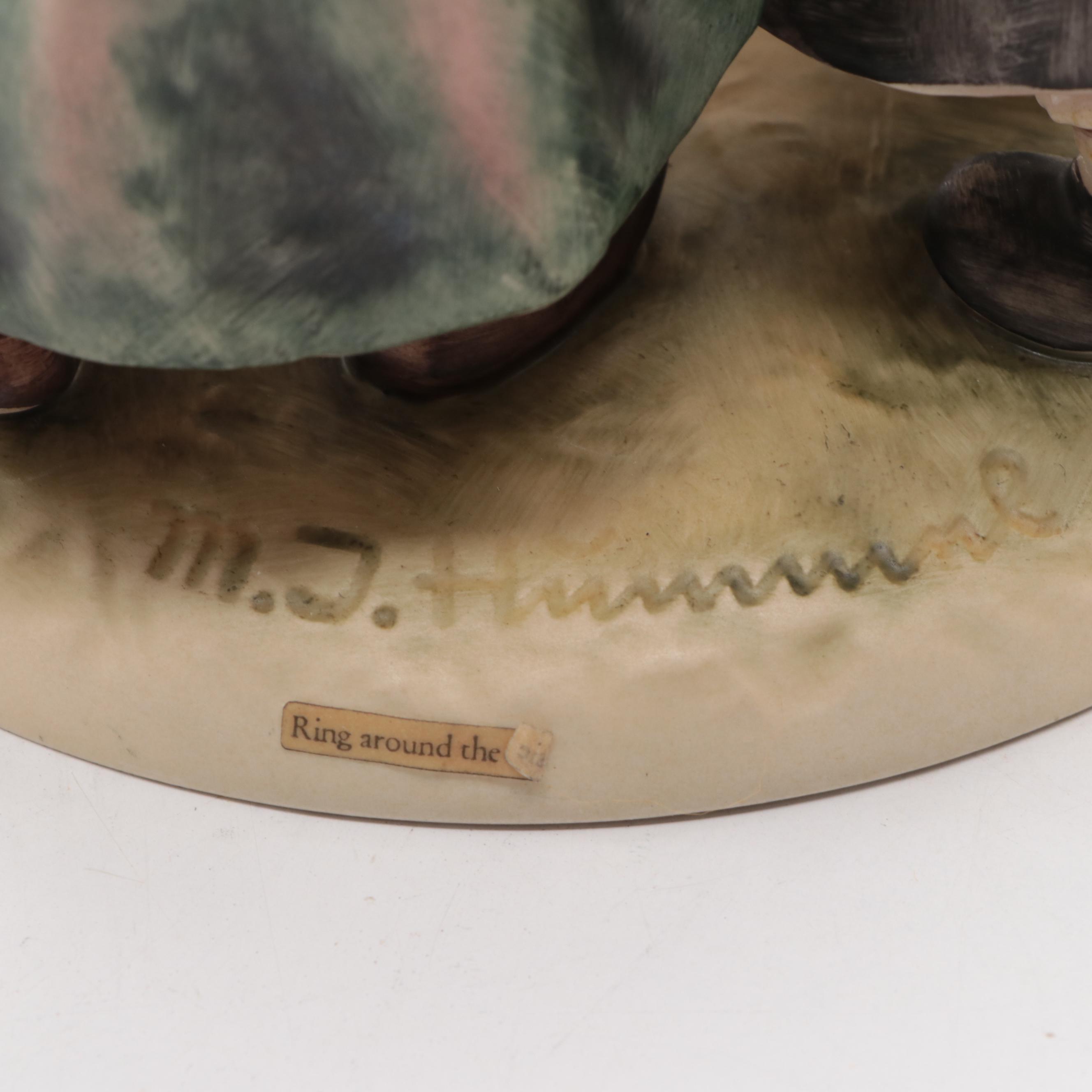 Goebel "Ring Around the Rosie" and "Happy Pastime" Porcelain Hummel Figurines