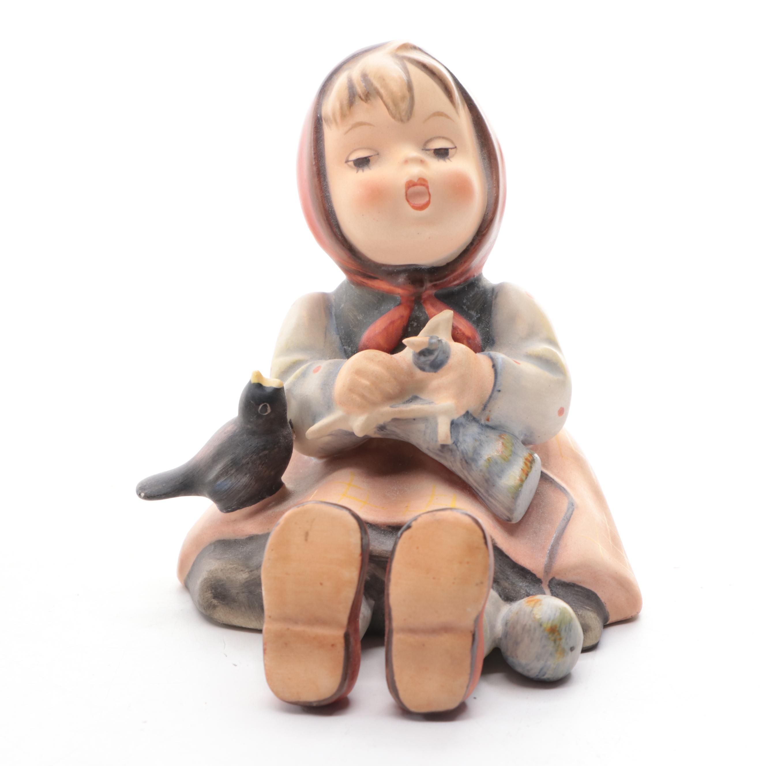 Goebel "Ring Around the Rosie" and "Happy Pastime" Porcelain Hummel Figurines