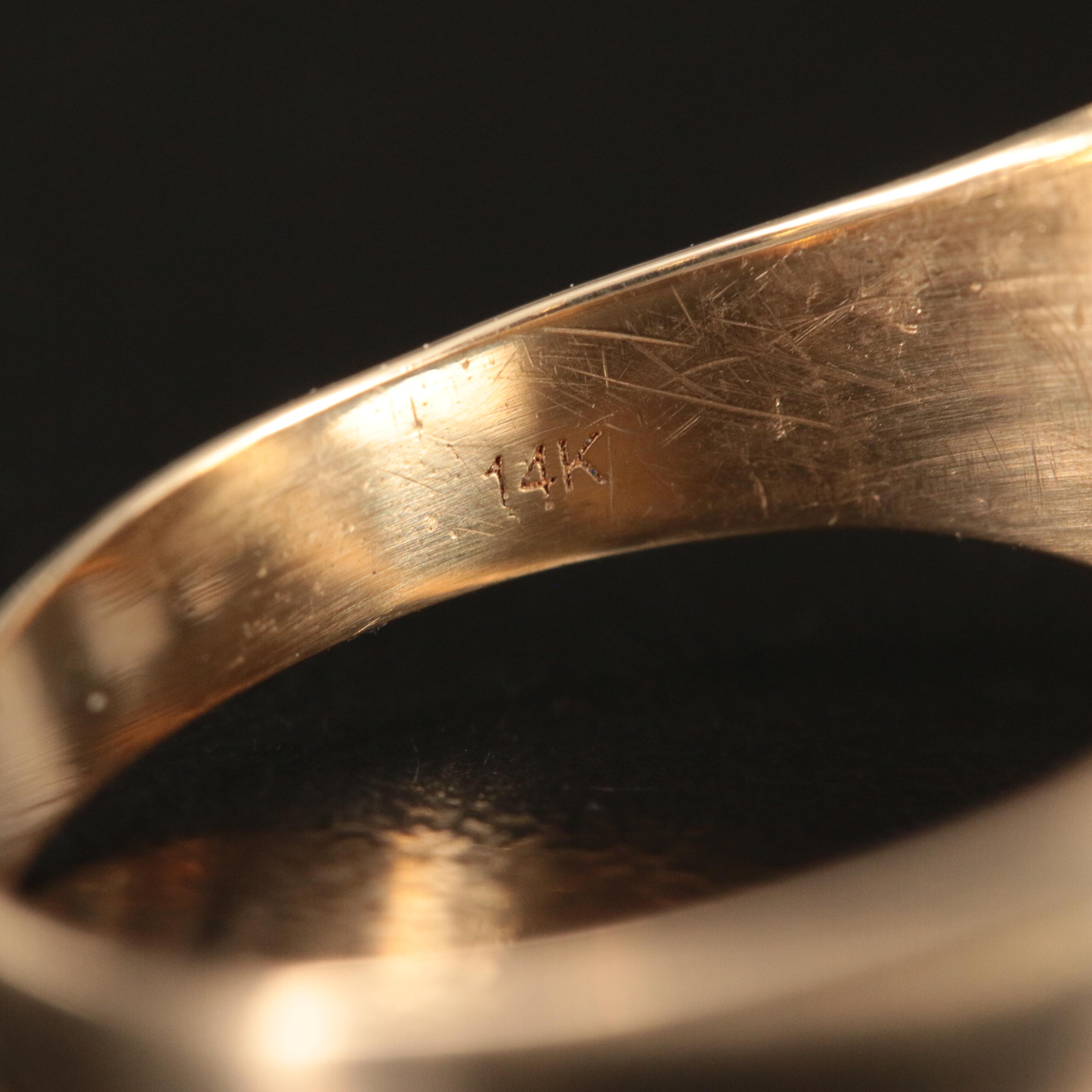 14K Ruby and Enamel Masonic Ring