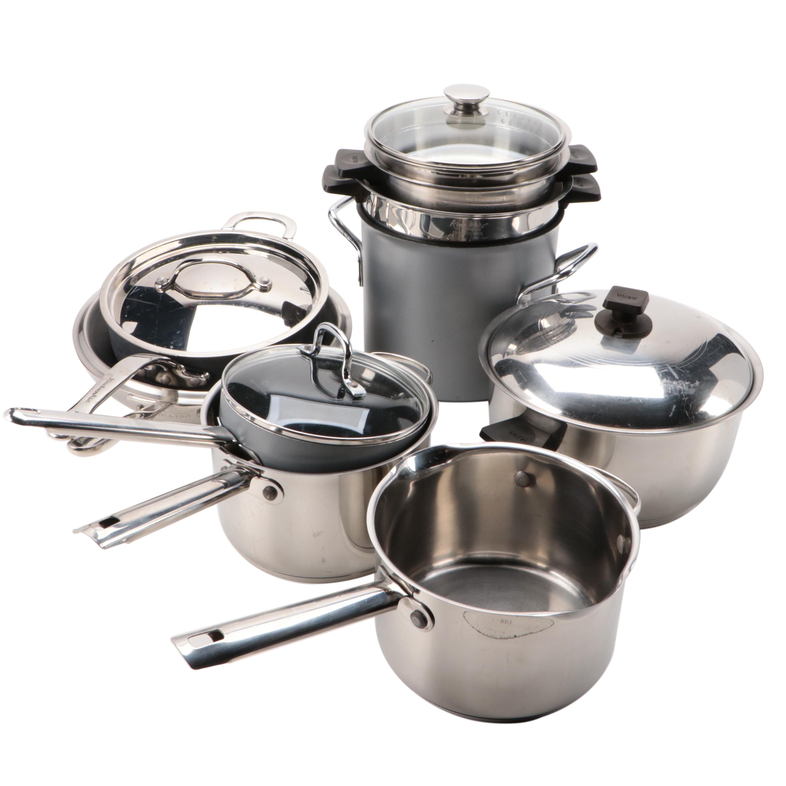 All-Clad, Wolfgang Puck and Assorted Pots and Pans Collection