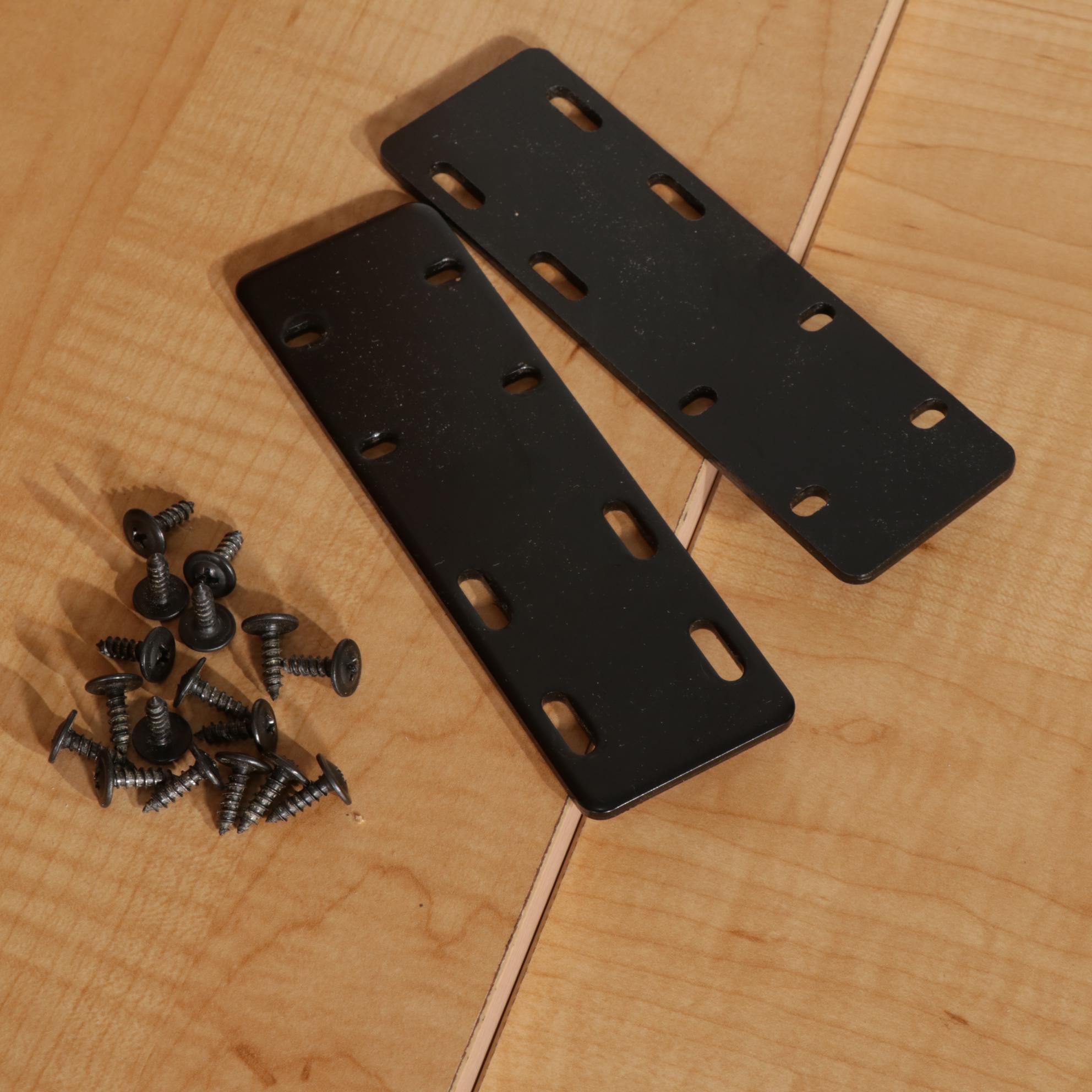 Contemporary Wood-Grained Laminate Illuminated Desk System