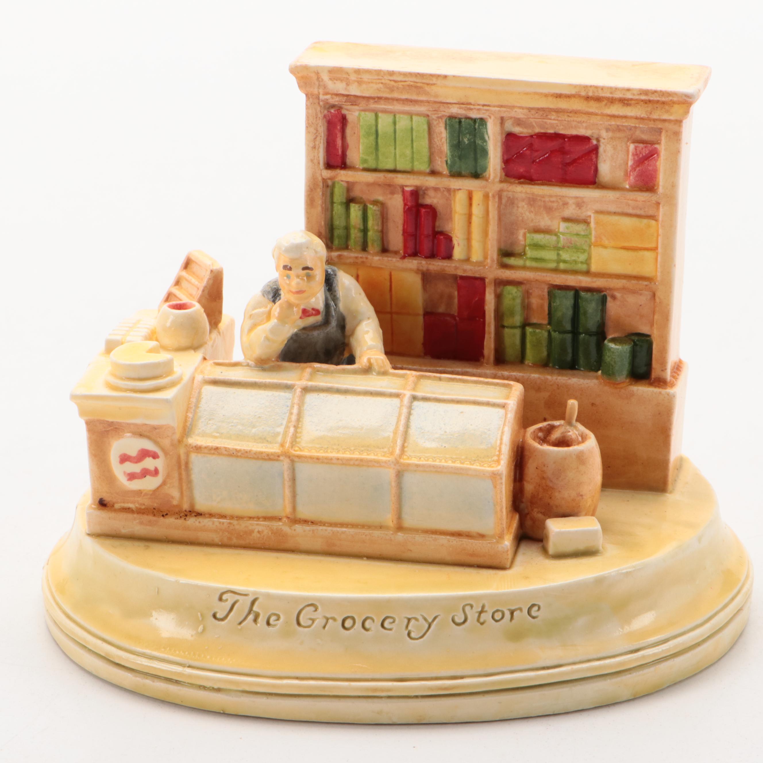 Signed Sebastian "George Washington" Ceramic Figurine and More