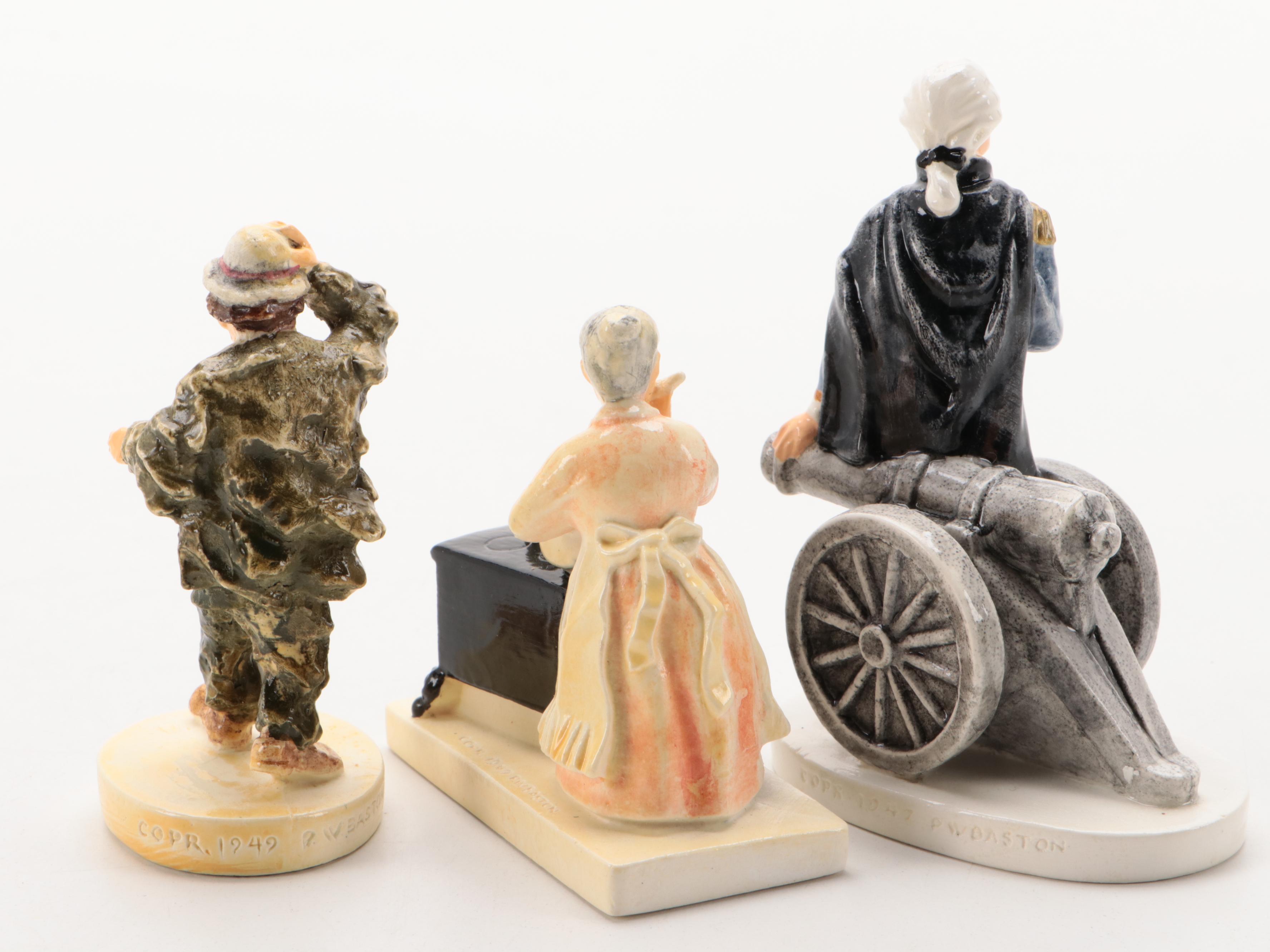 Signed Sebastian "George Washington" Ceramic Figurine and More