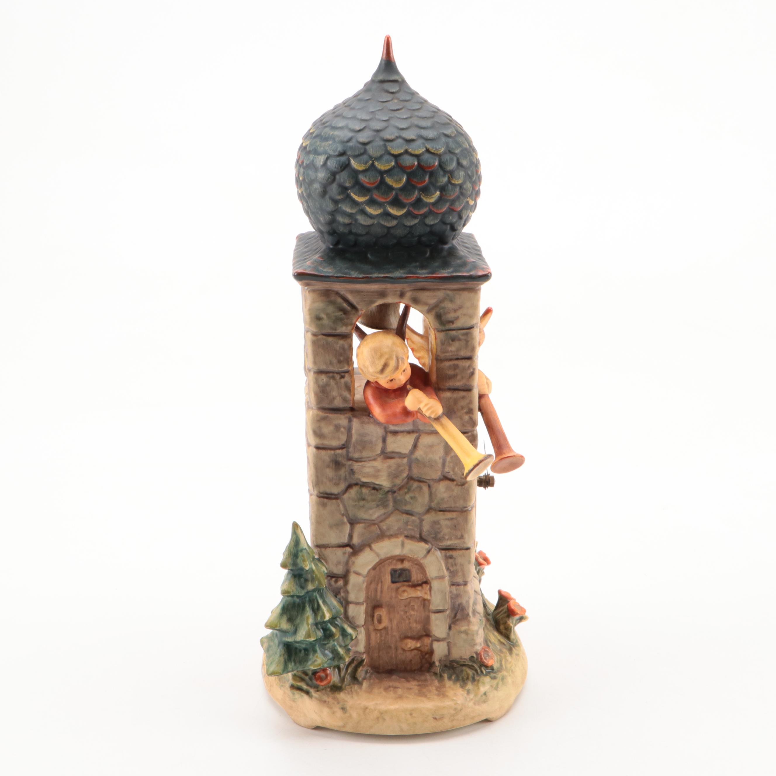 Goebel Century Collection Porcelain "Call to Worship" Hummel Clock