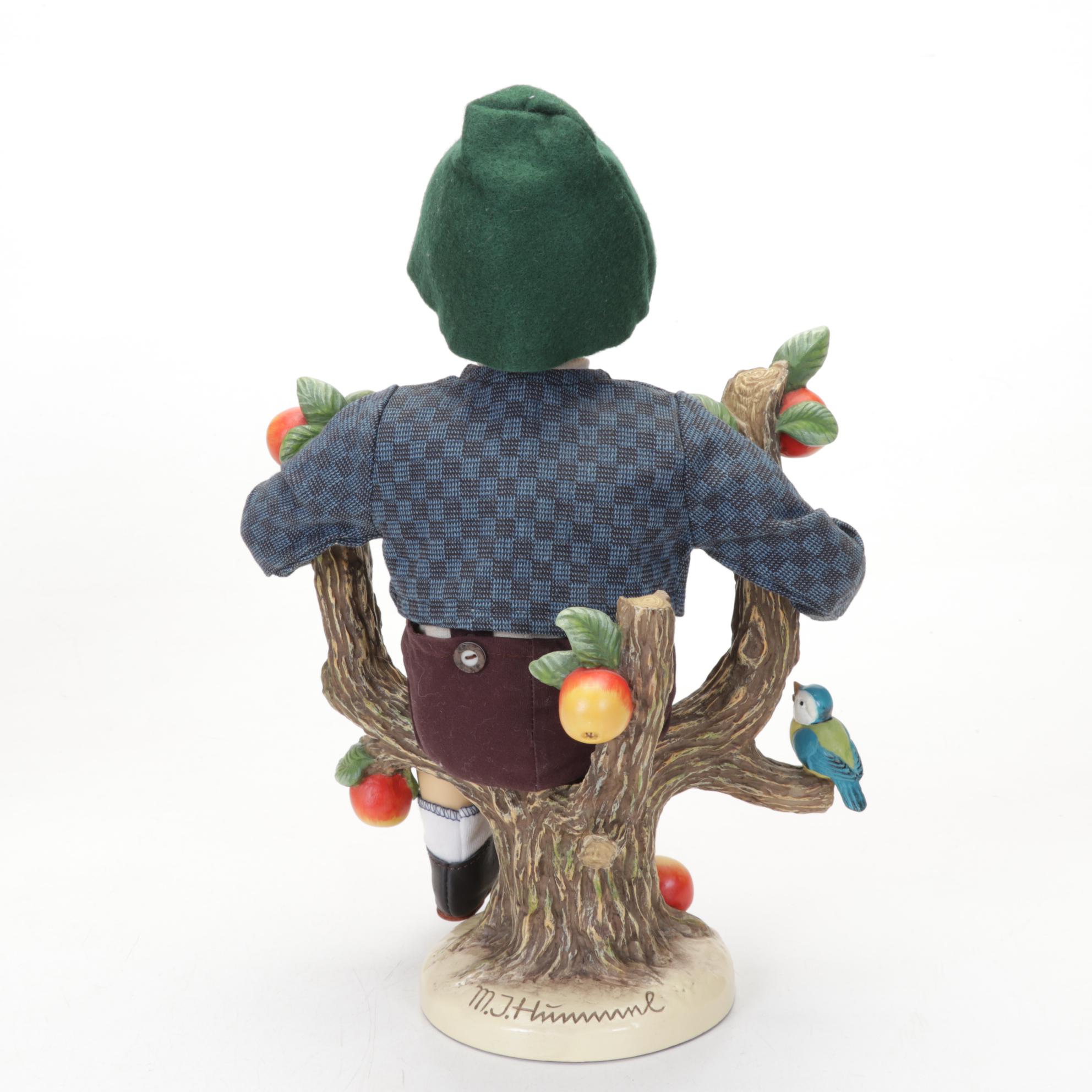 Goebel "Apple Tree Boy" and "Apple Tree Girl" Porcelain Hummel Dolls