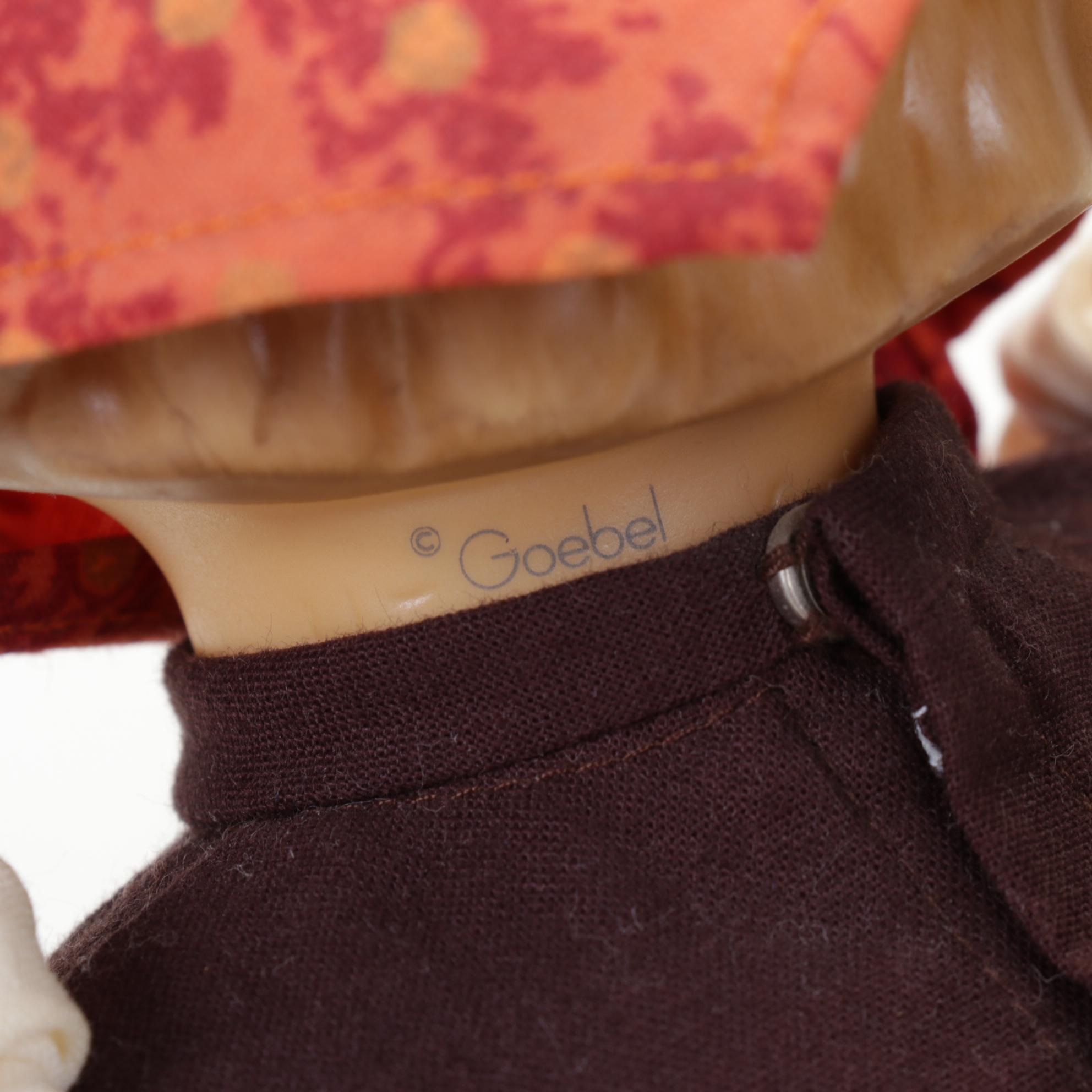 Goebel "Apple Tree Boy" and "Apple Tree Girl" Porcelain Hummel Dolls