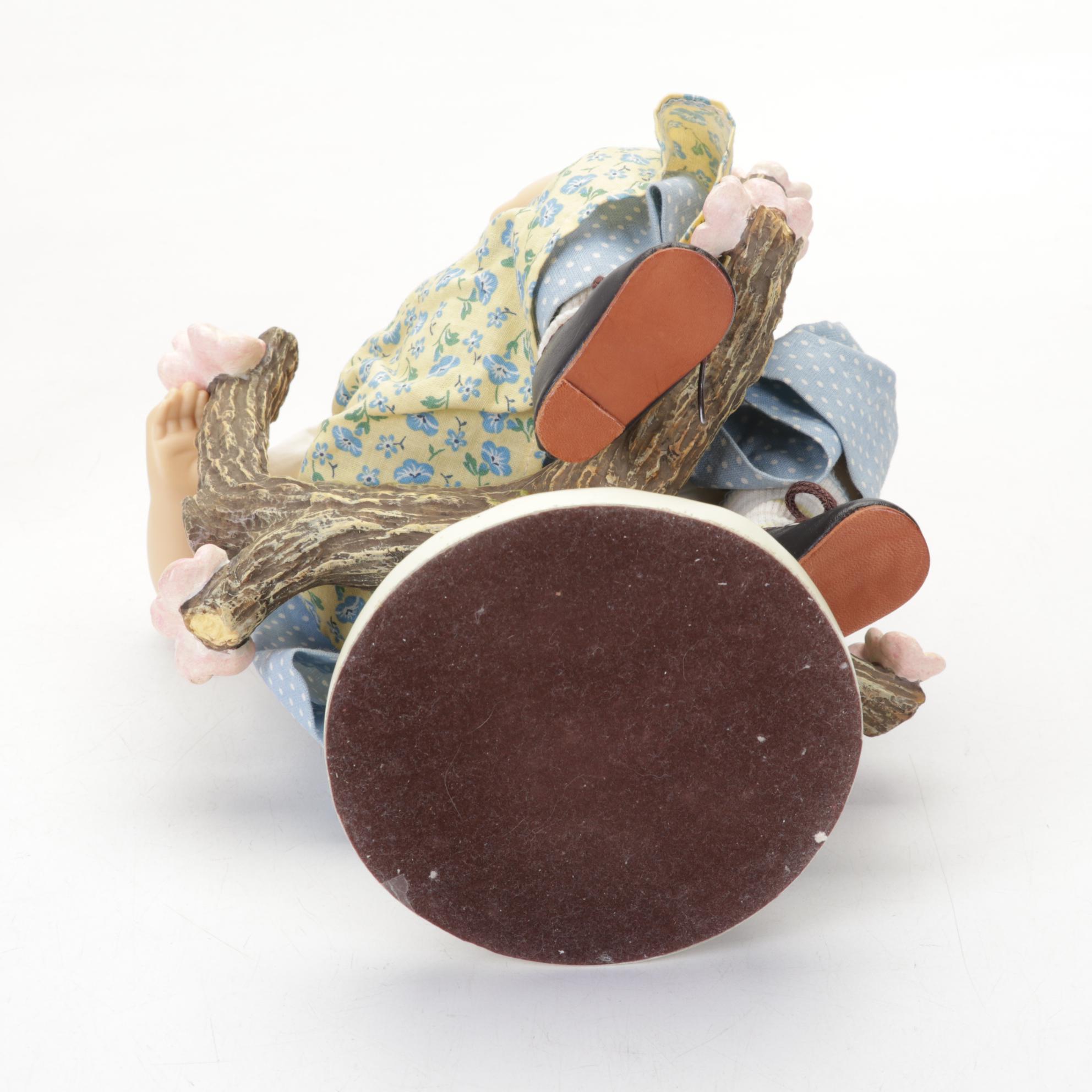 Goebel "Apple Tree Boy" and "Apple Tree Girl" Porcelain Hummel Dolls