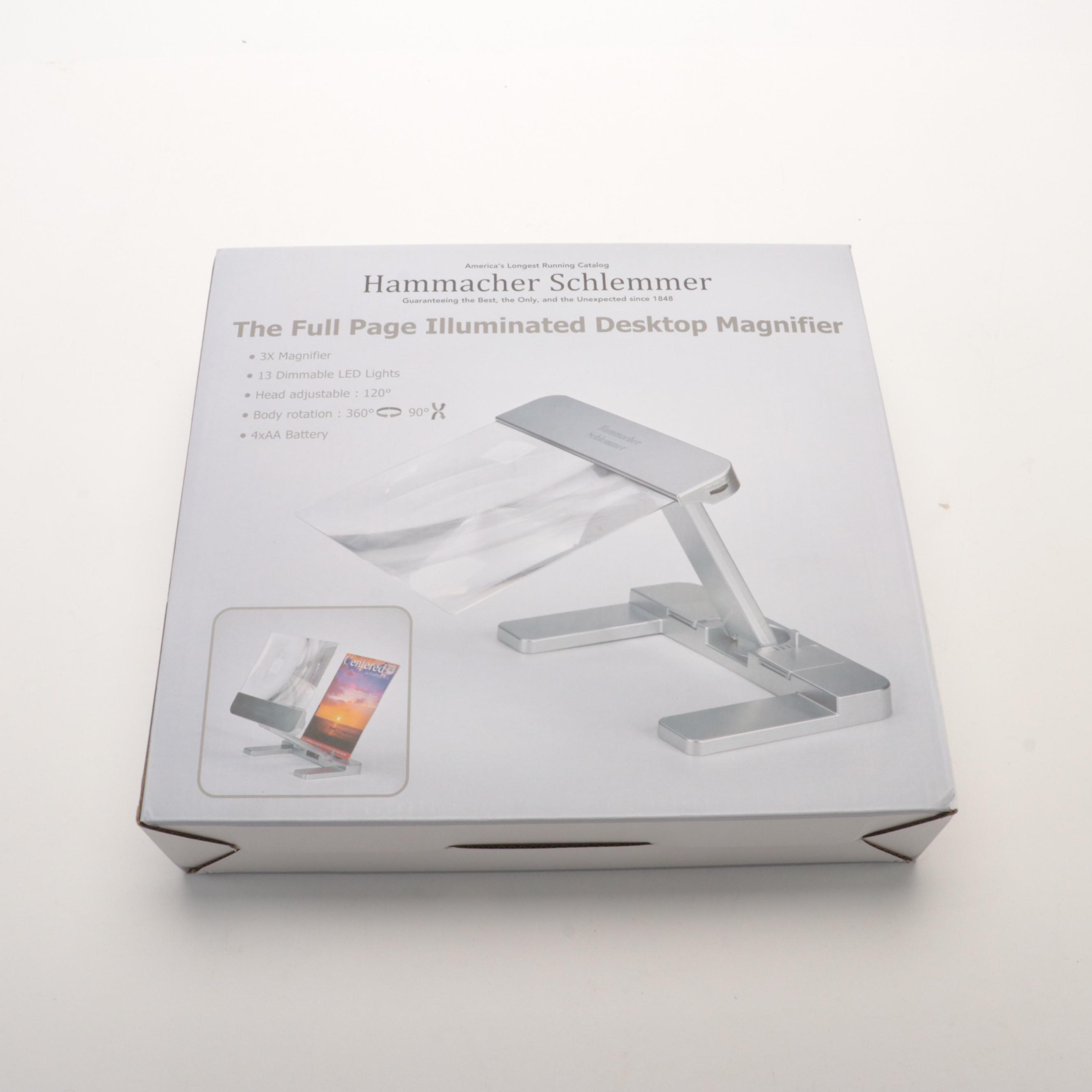 Full Page Illuminated Desktop Magnifier