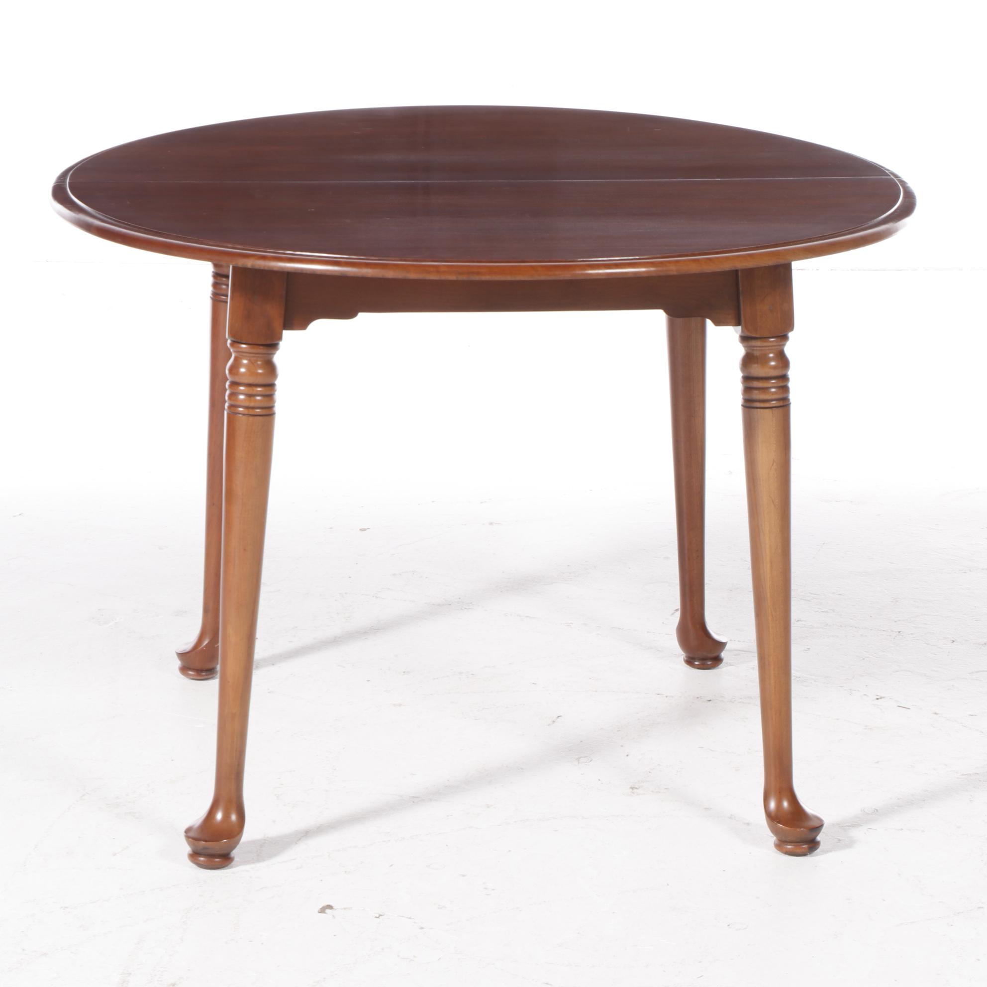 Five-Piece Colonial Style Cherrywood Dining Set, Including Davis Cabinet Company