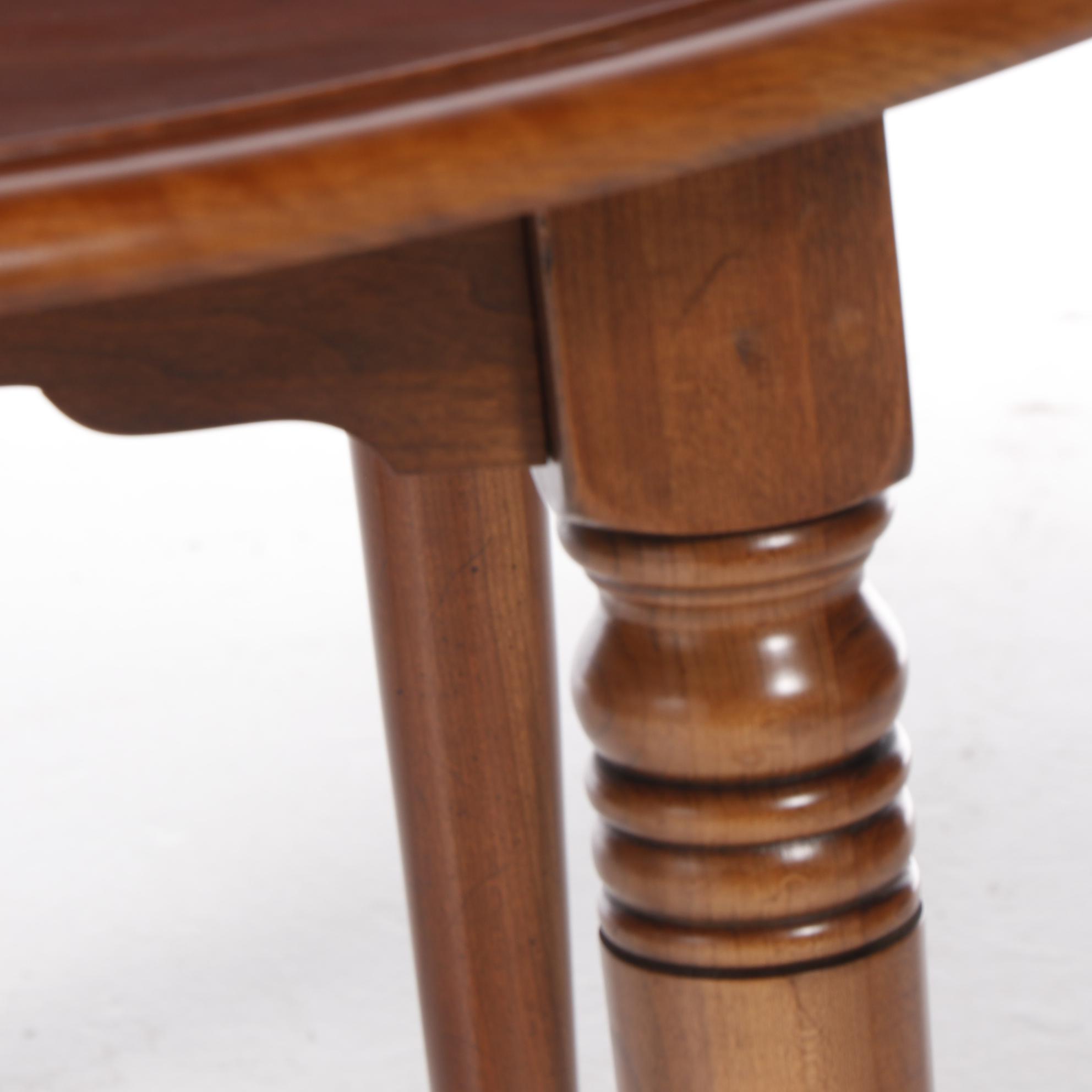 Five-Piece Colonial Style Cherrywood Dining Set, Including Davis Cabinet Company