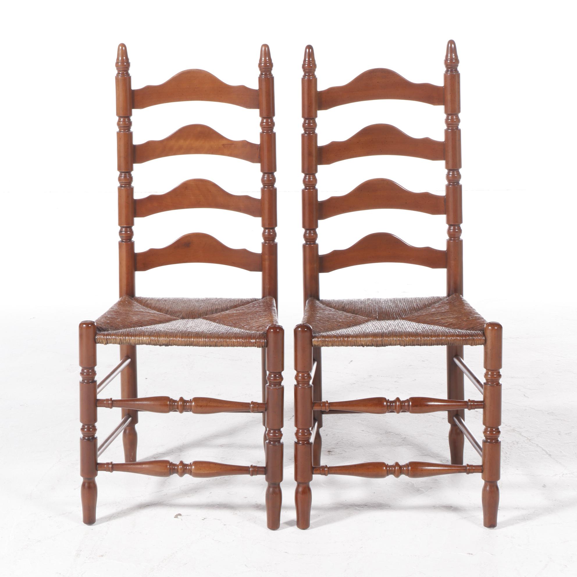 Five-Piece Colonial Style Cherrywood Dining Set, Including Davis Cabinet Company