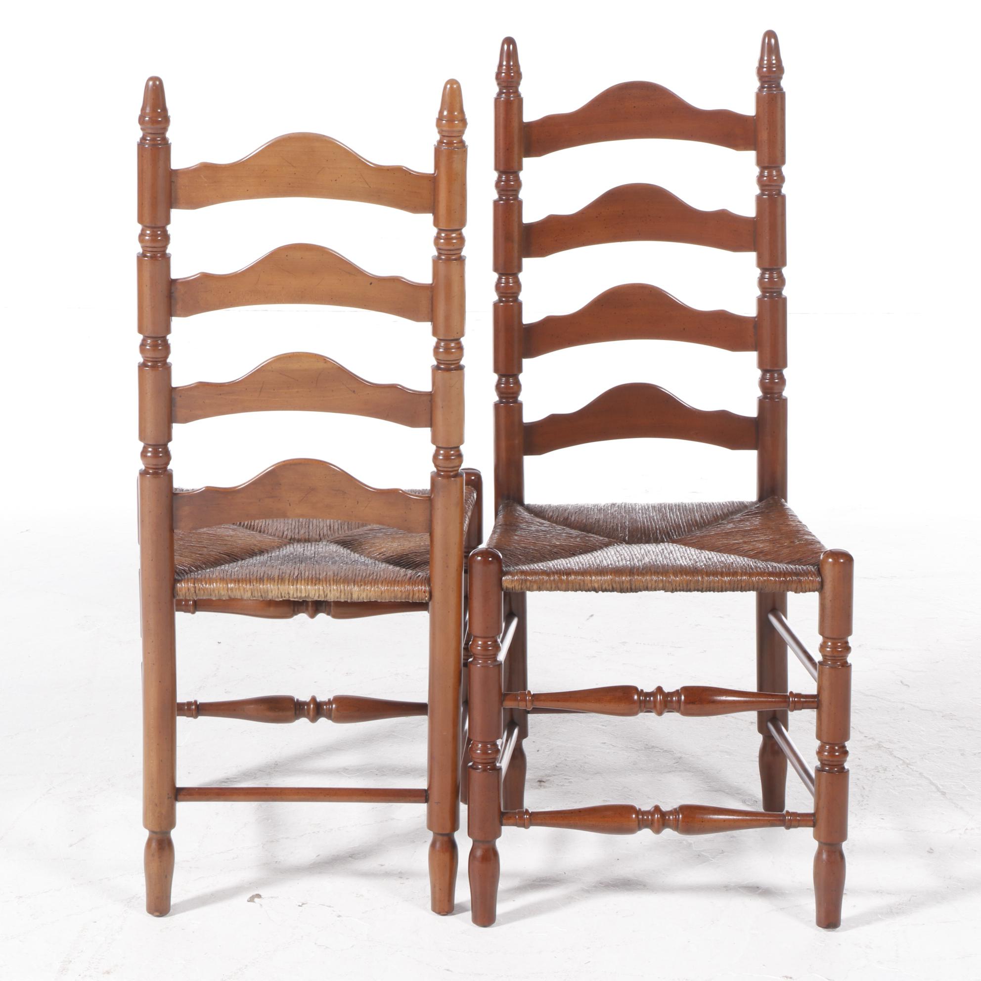 Five-Piece Colonial Style Cherrywood Dining Set, Including Davis Cabinet Company