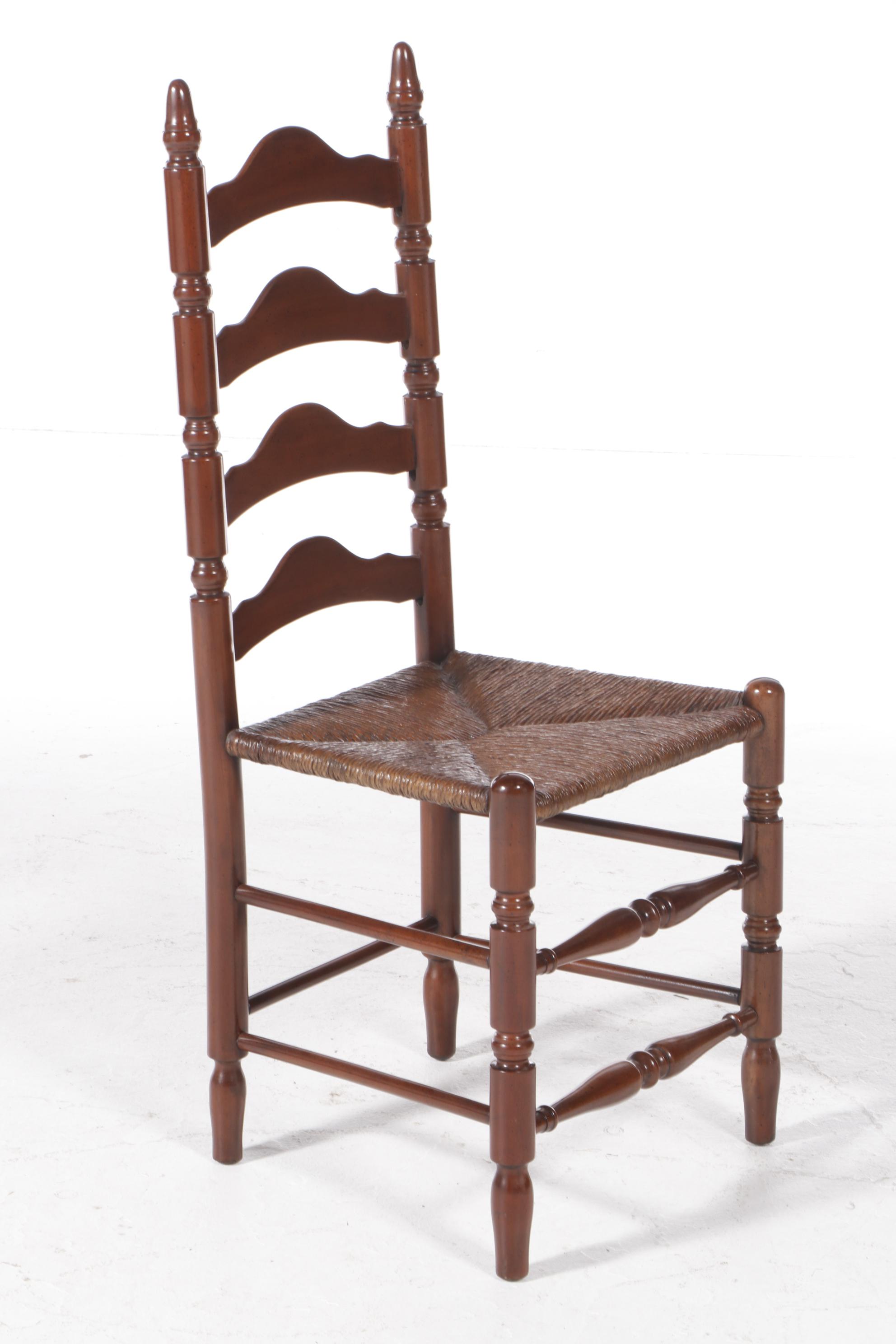 Five-Piece Colonial Style Cherrywood Dining Set, Including Davis Cabinet Company