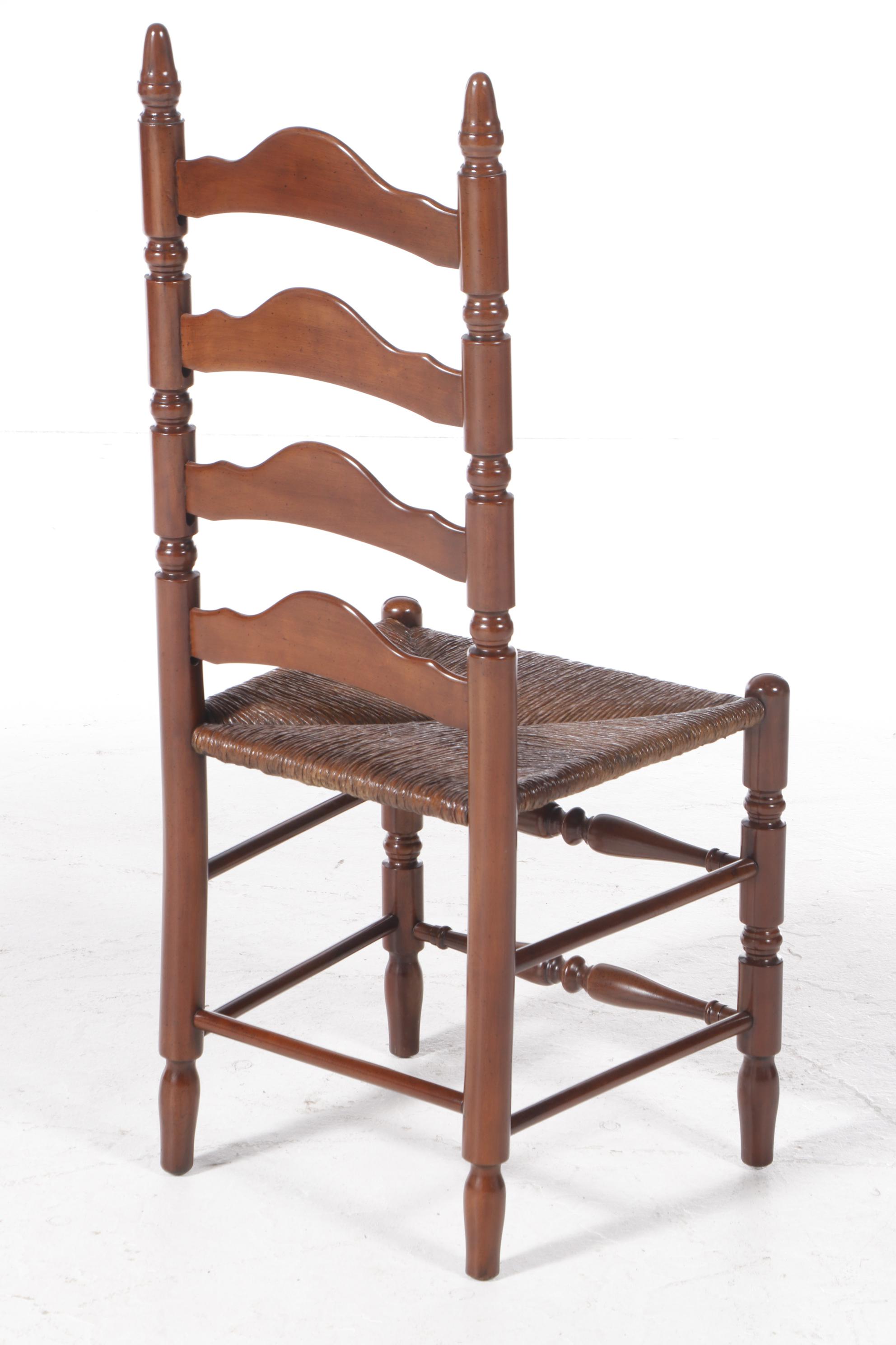 Five-Piece Colonial Style Cherrywood Dining Set, Including Davis Cabinet Company