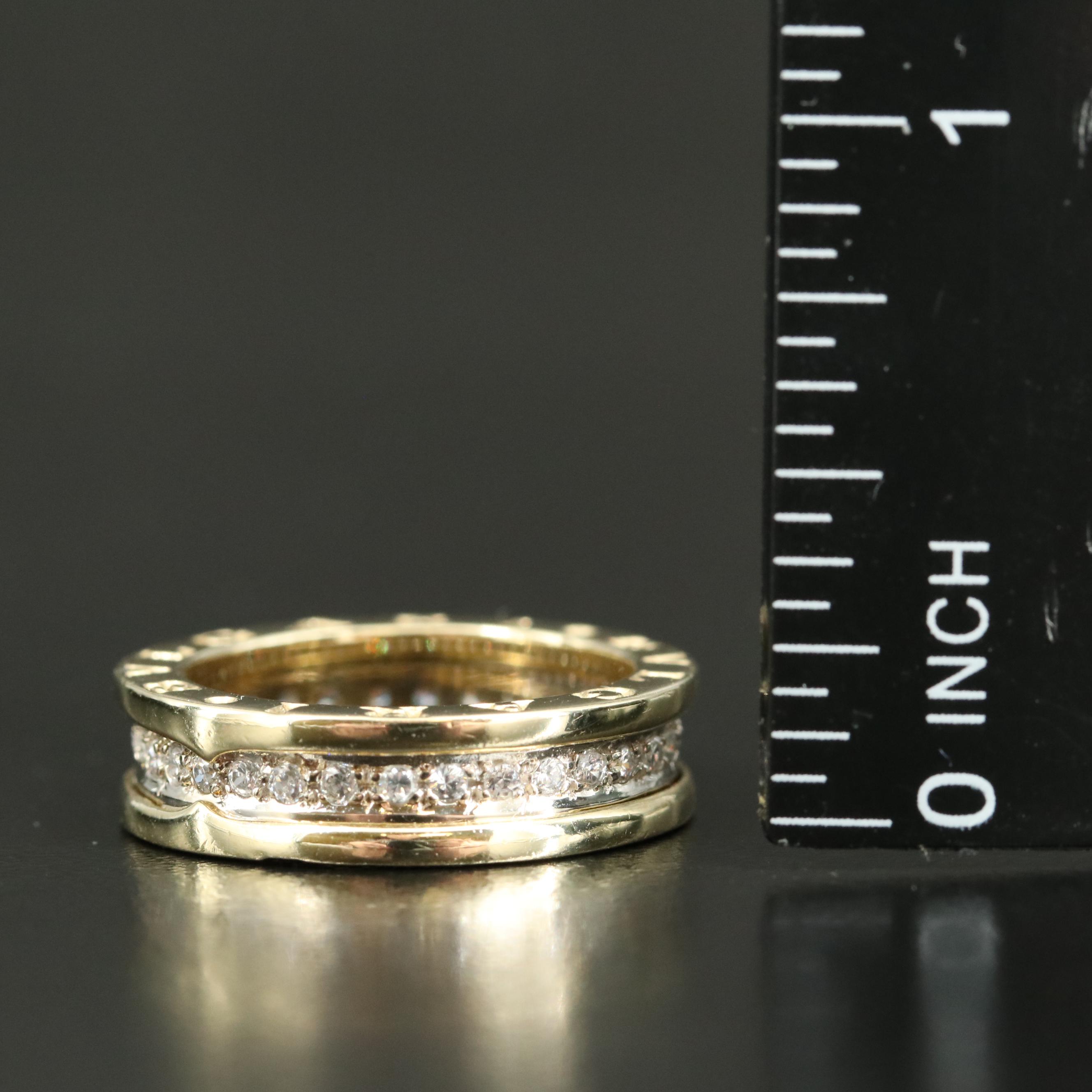 BVLGARI 14K Cubic Zirconia Ring