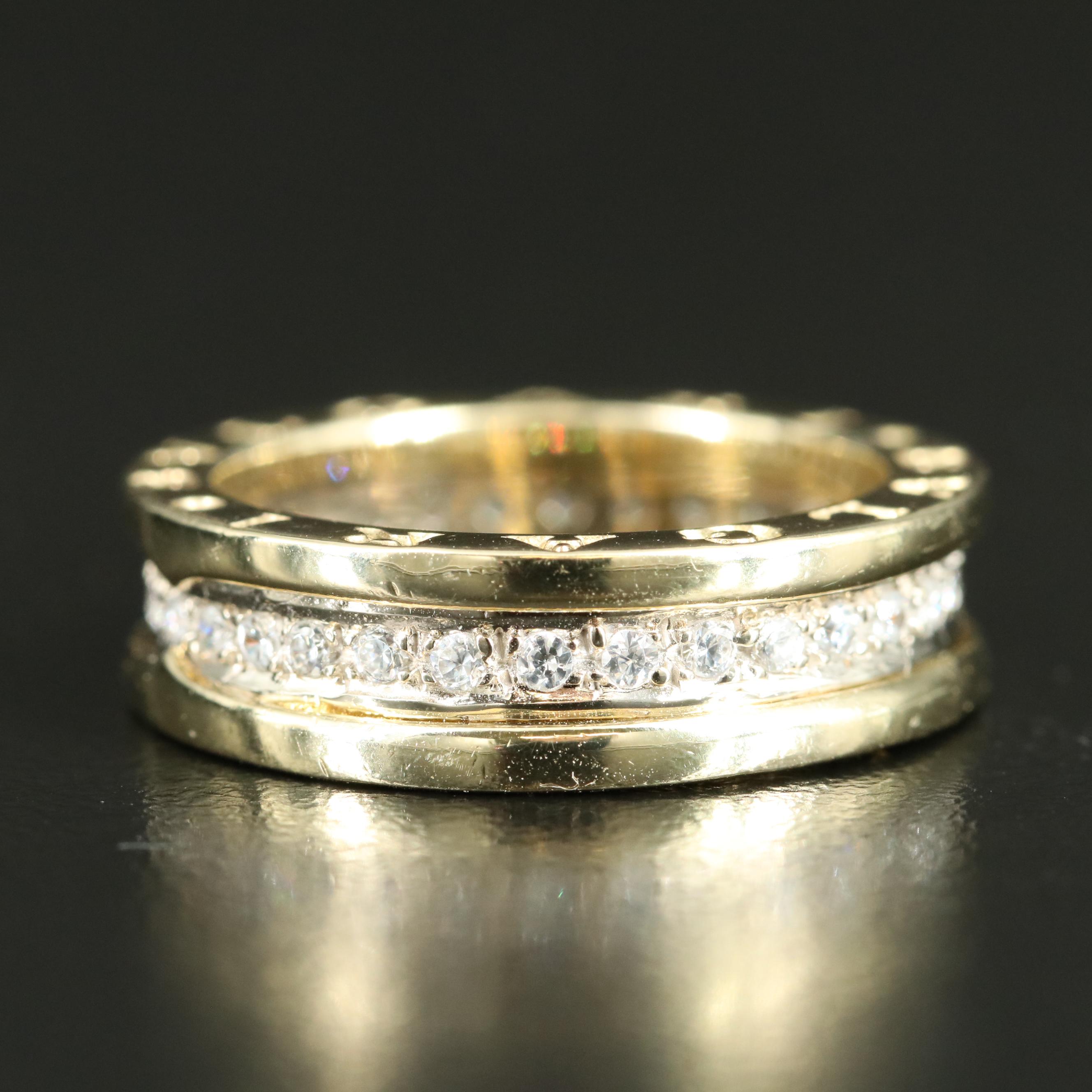 BVLGARI 14K Cubic Zirconia Ring