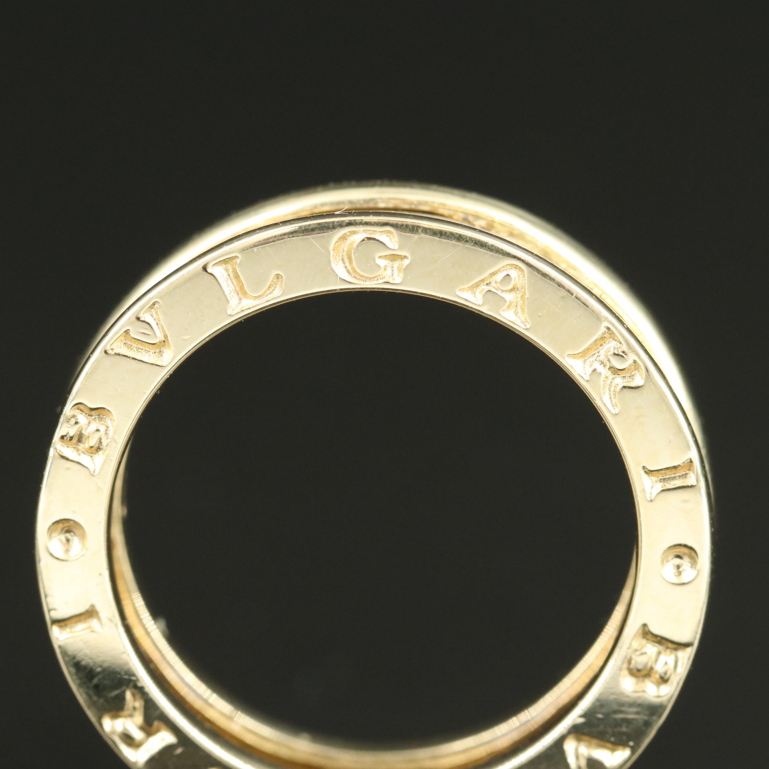 BVLGARI 14K Cubic Zirconia Ring