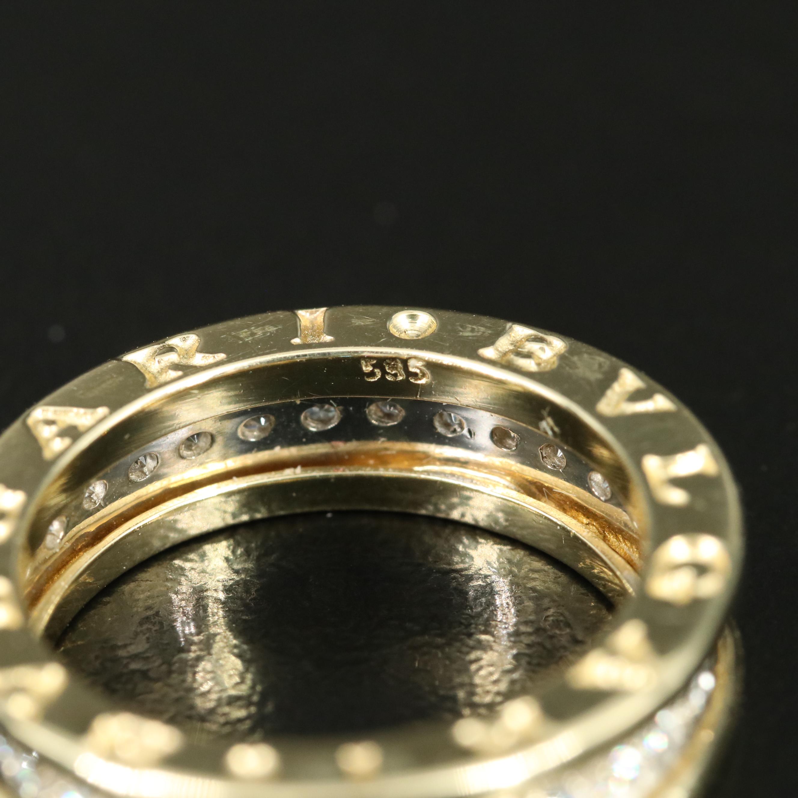 BVLGARI 14K Cubic Zirconia Ring