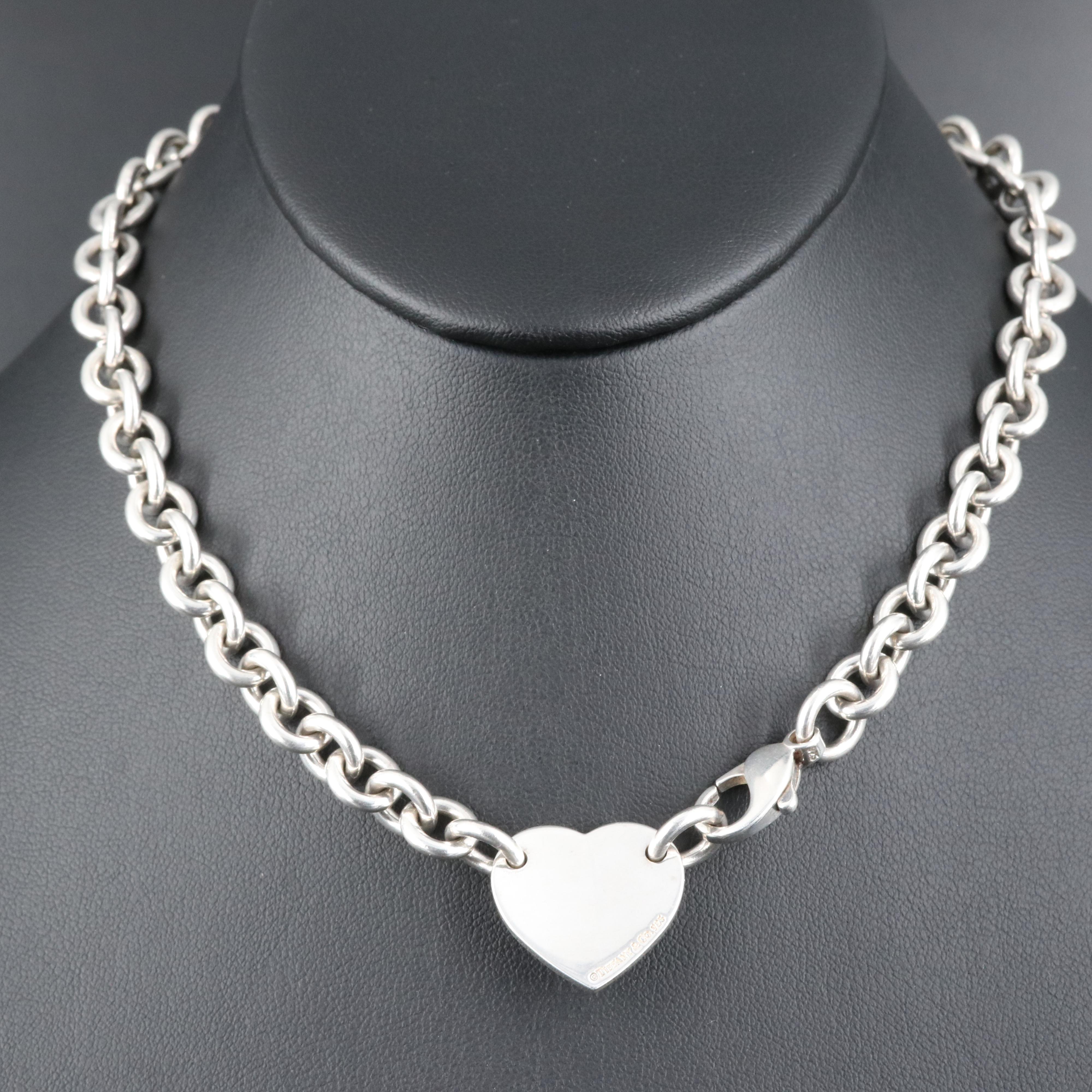 Tiffany & Co. "Return to Tiffany" Sterling Heart Necklace