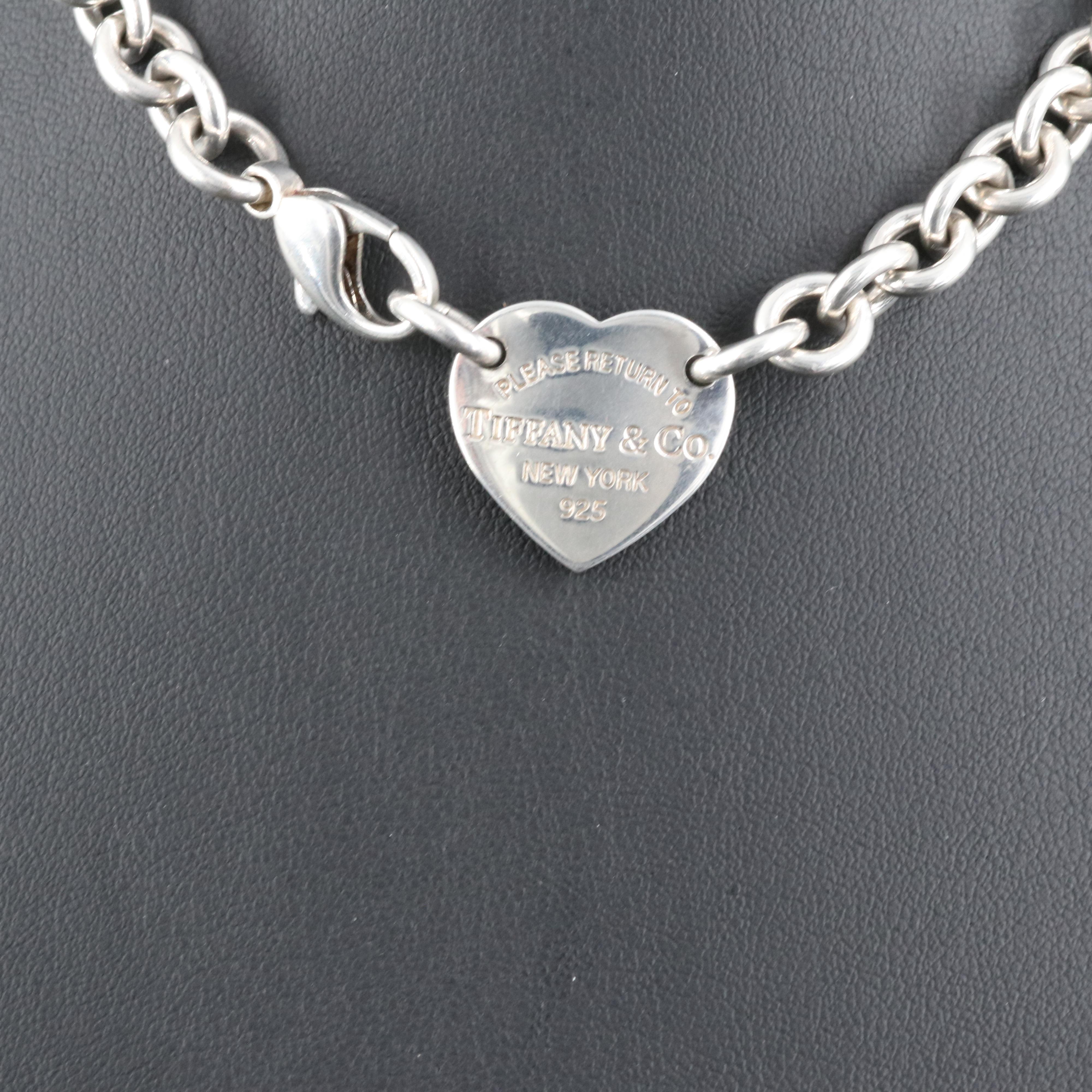 Tiffany & Co. "Return to Tiffany" Sterling Heart Necklace