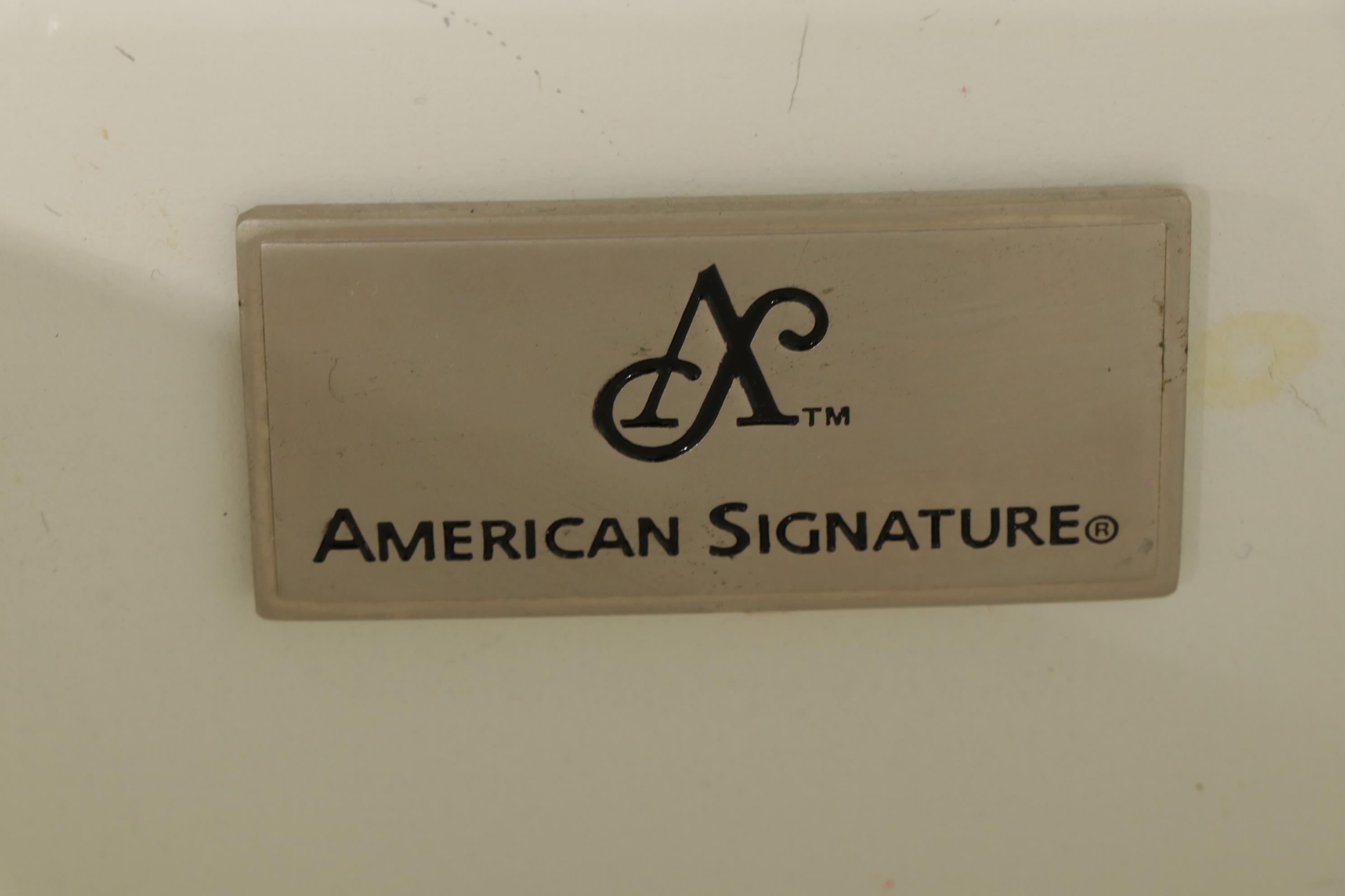 American Signature White-Painted Wooden Bedroom Suite