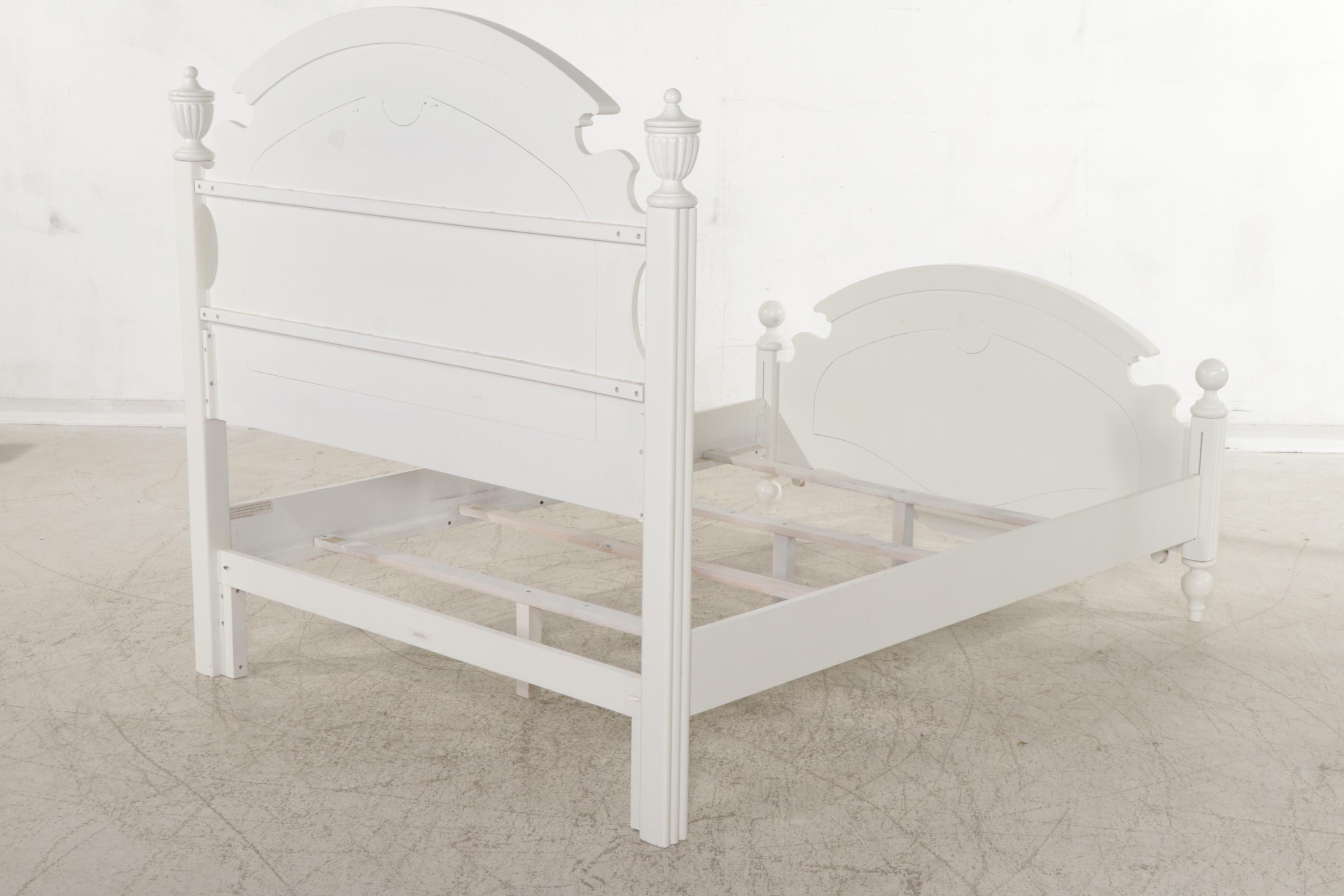 American Signature White-Painted Wooden Bedroom Suite