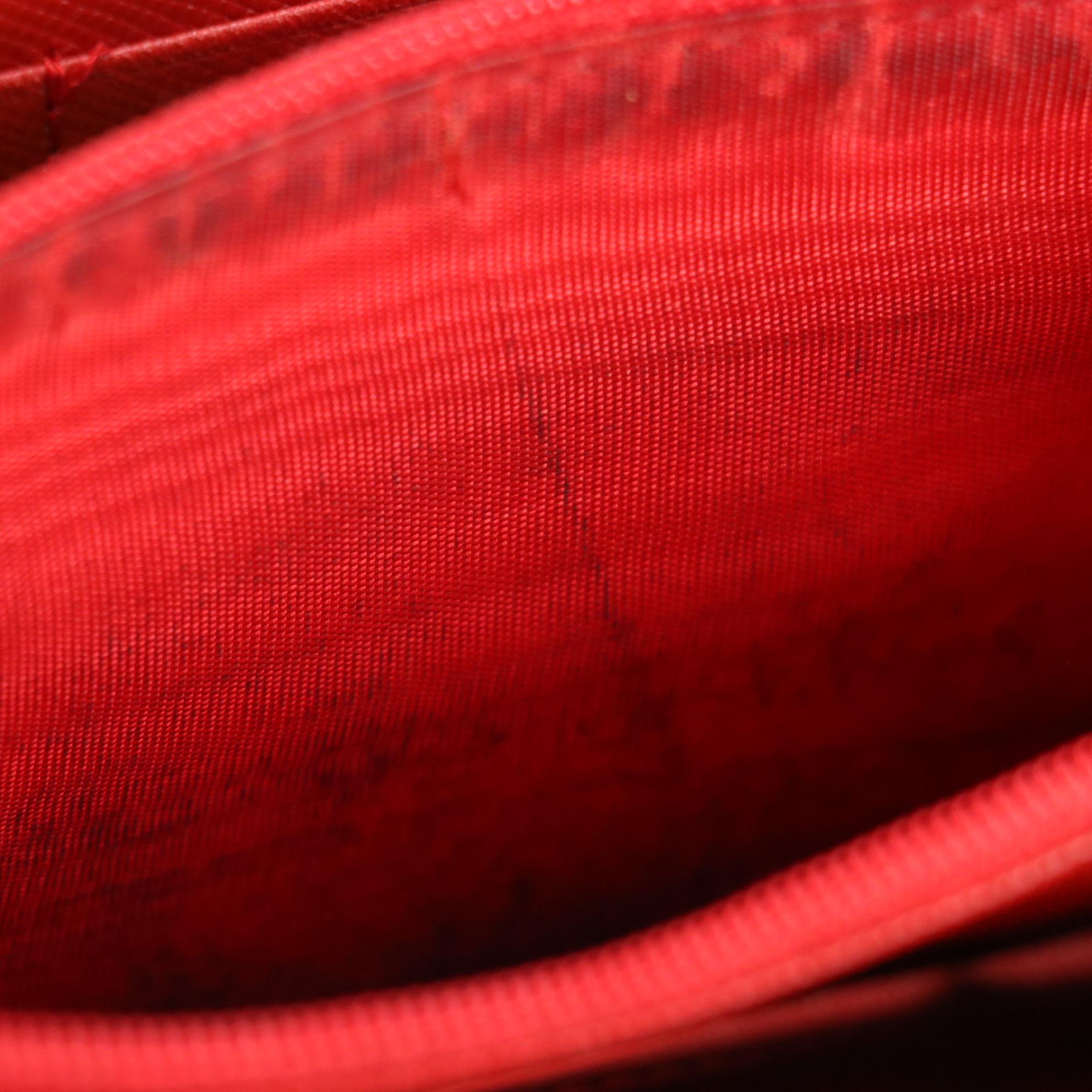 Prada Zip Around Wallet in Saffiano Leather