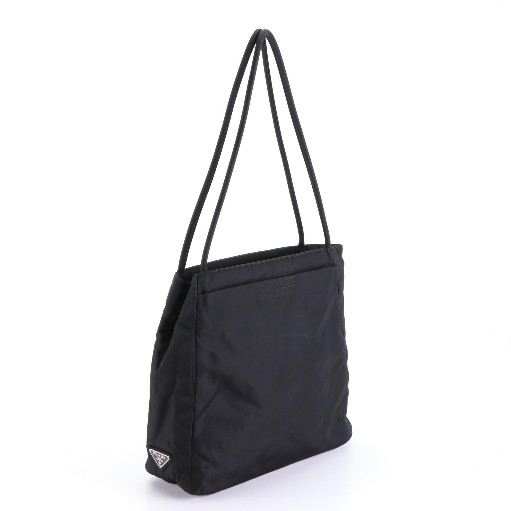 Prada Shoulder Bag in Black Tessuto Nylon