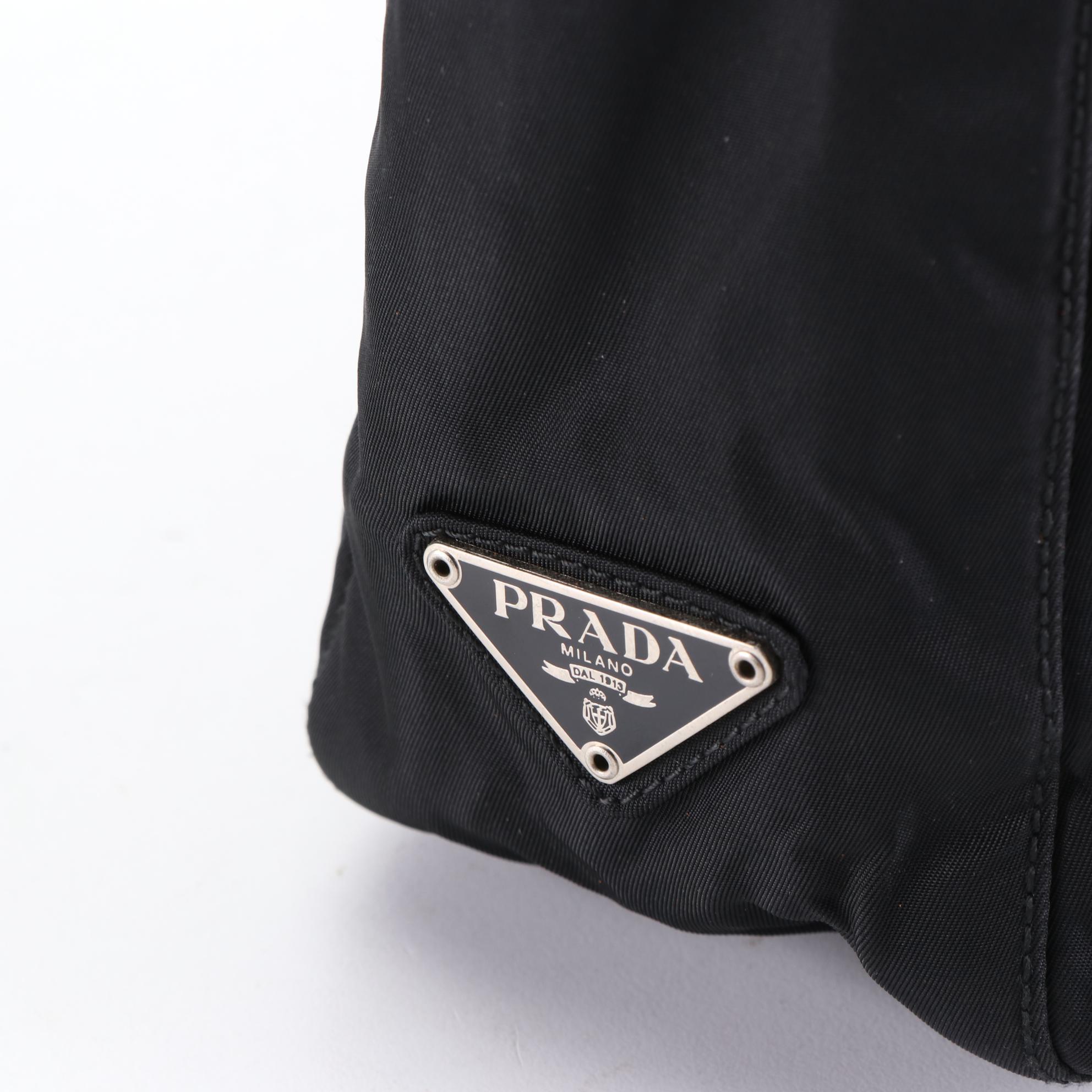 Prada Shoulder Bag in Black Tessuto Nylon