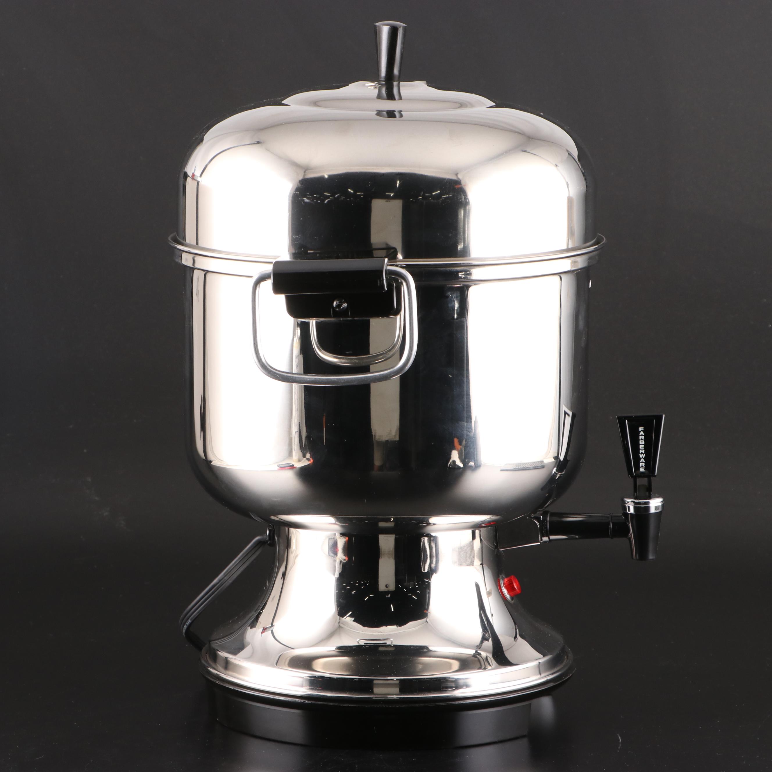 Farberware Stainless Steel Automatic Coffee Urn, Late 20th Century