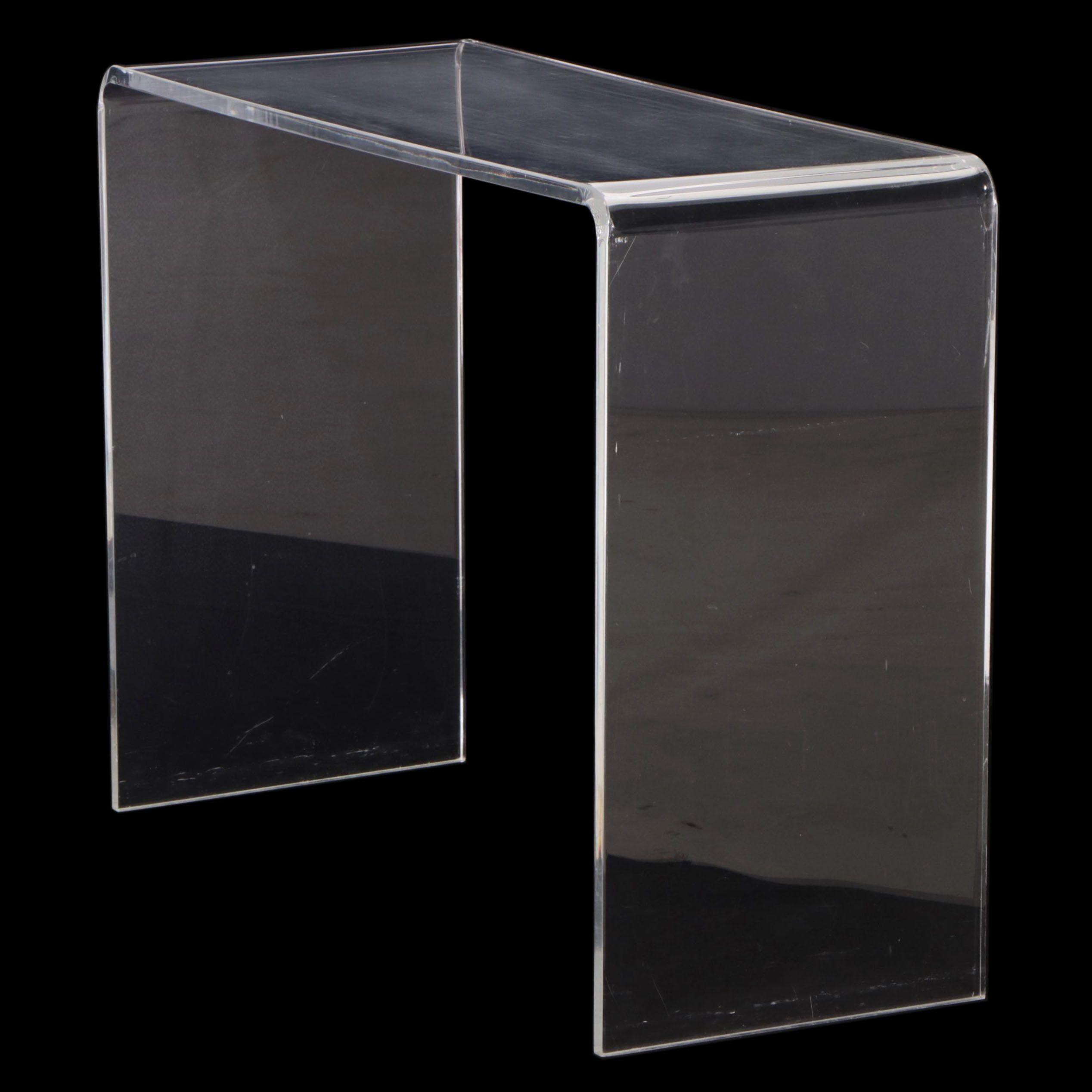 Modern Clear Acrylic Waterfall Desk