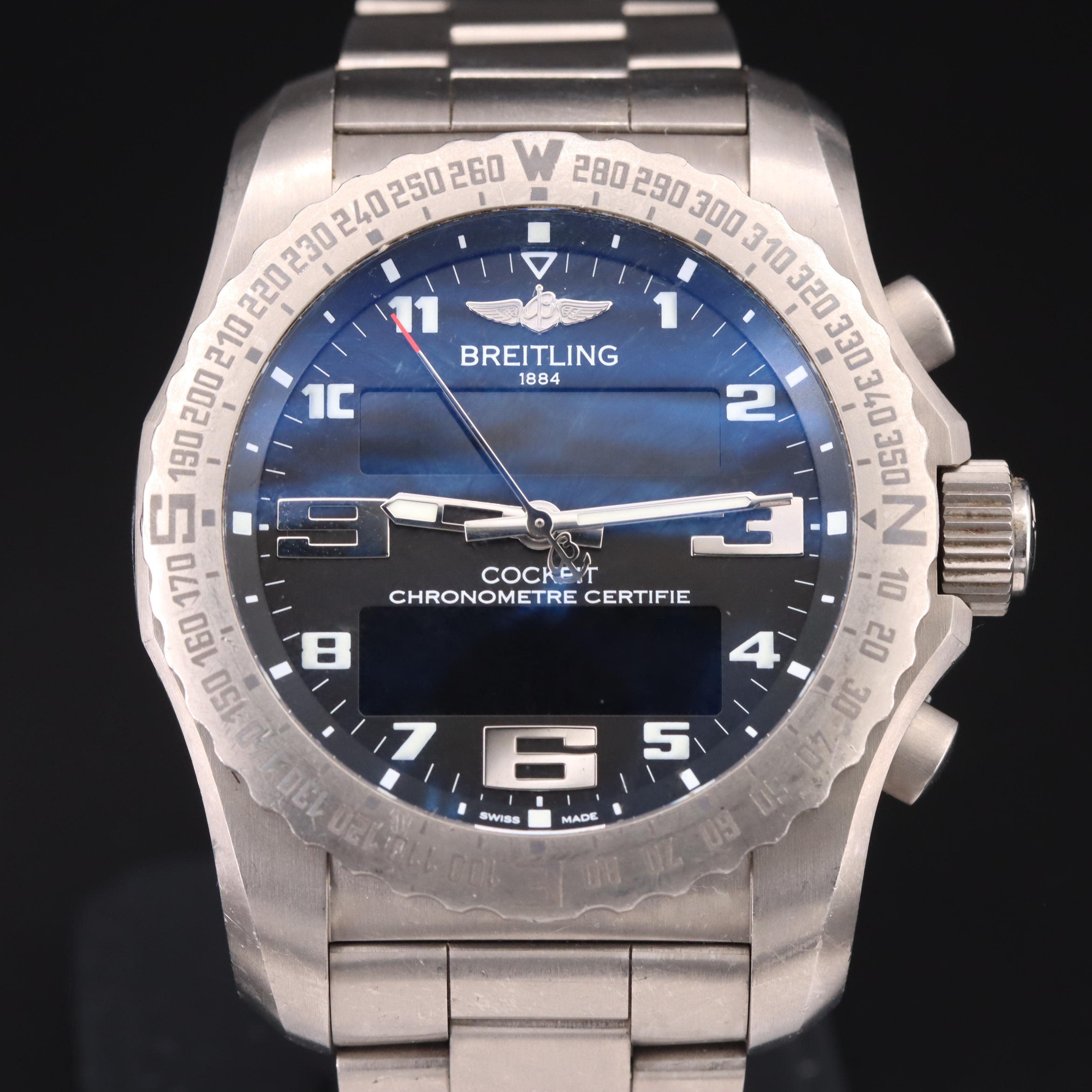 Breitling Cockpit B50 Titanium Chronograph Quartz Watch