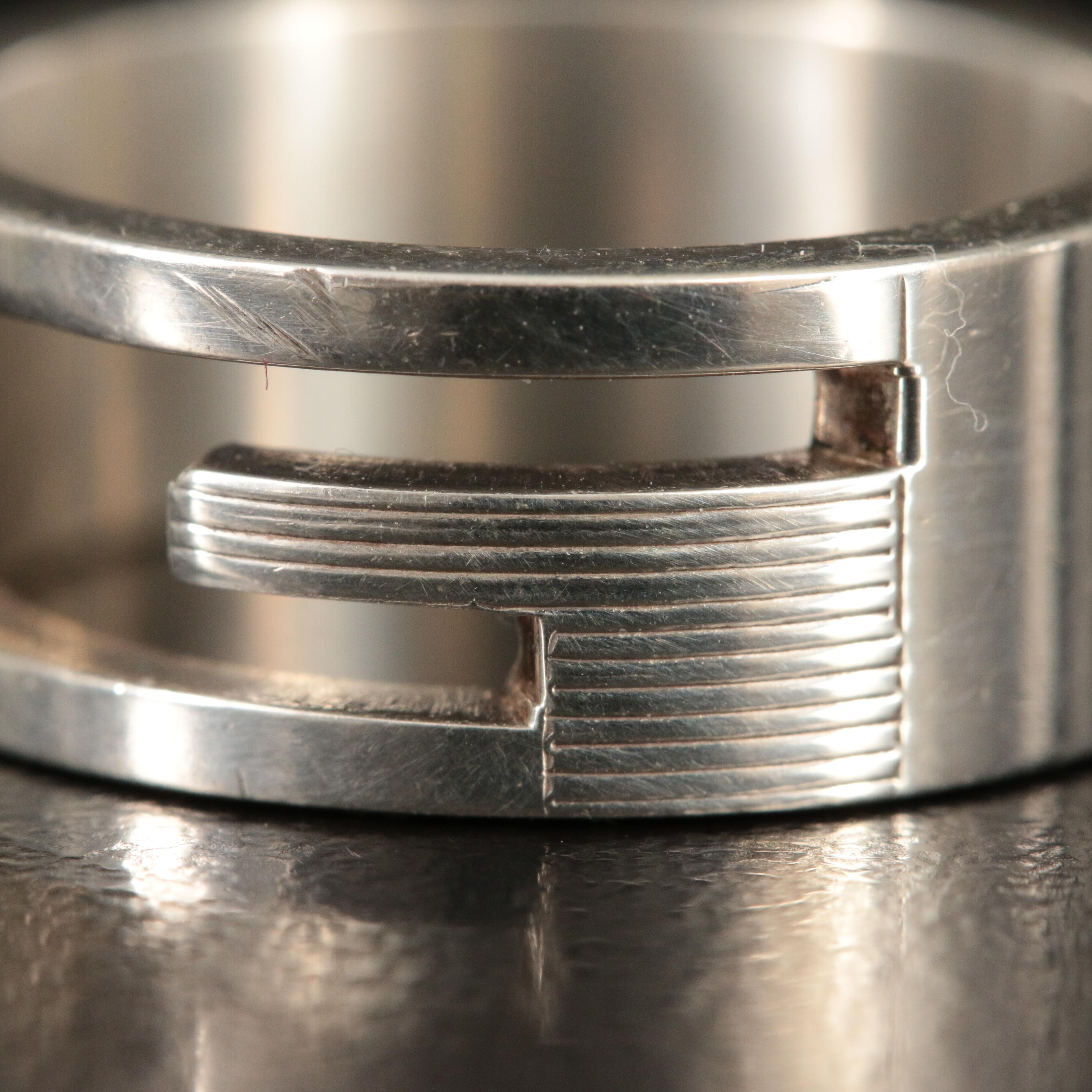 Gucci Sterling G Cutout Band