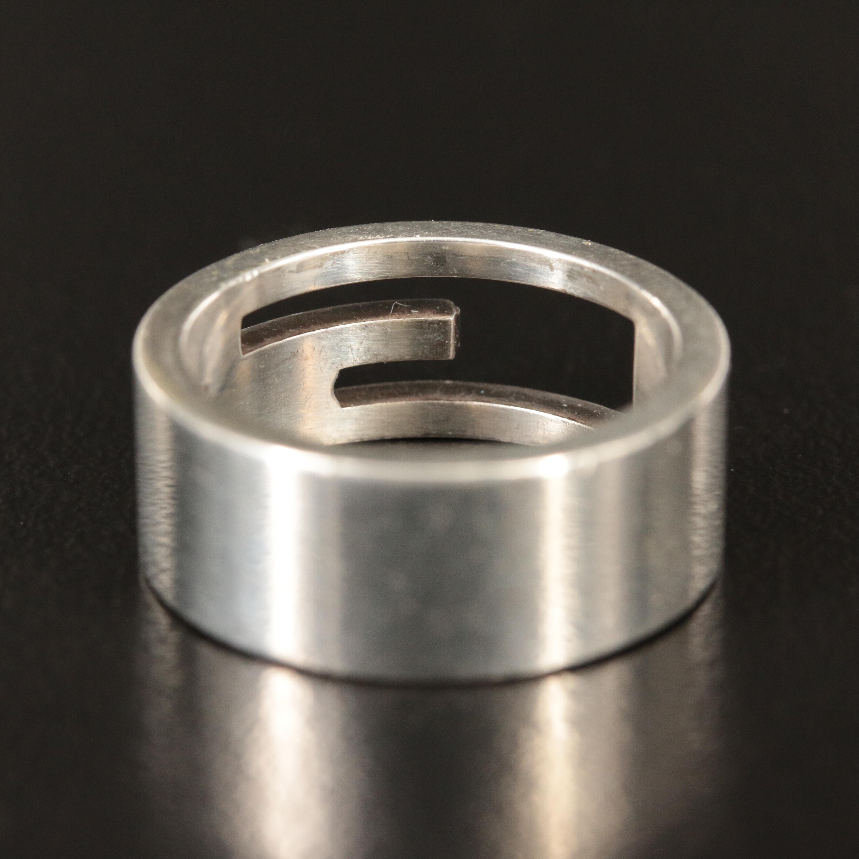 Gucci Sterling G Cutout Band