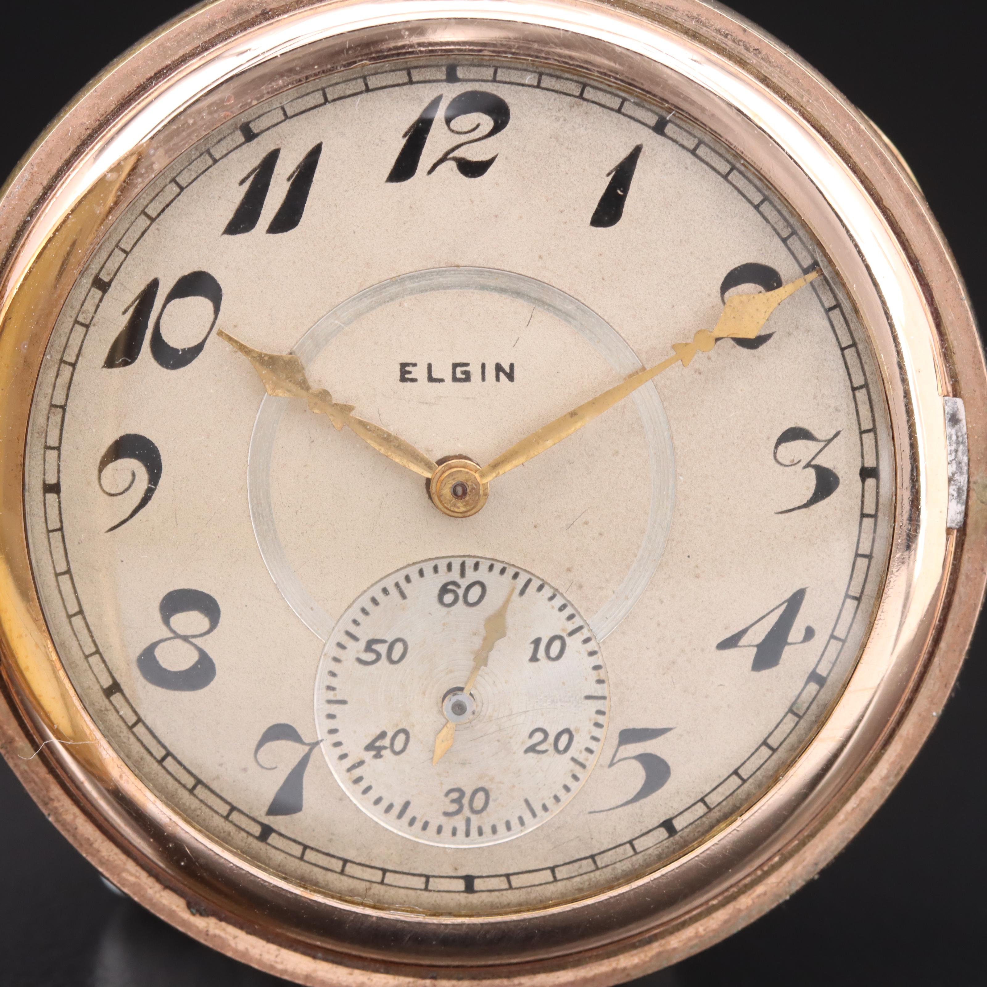 1911 Elgin Hunter Case Pocket Watch