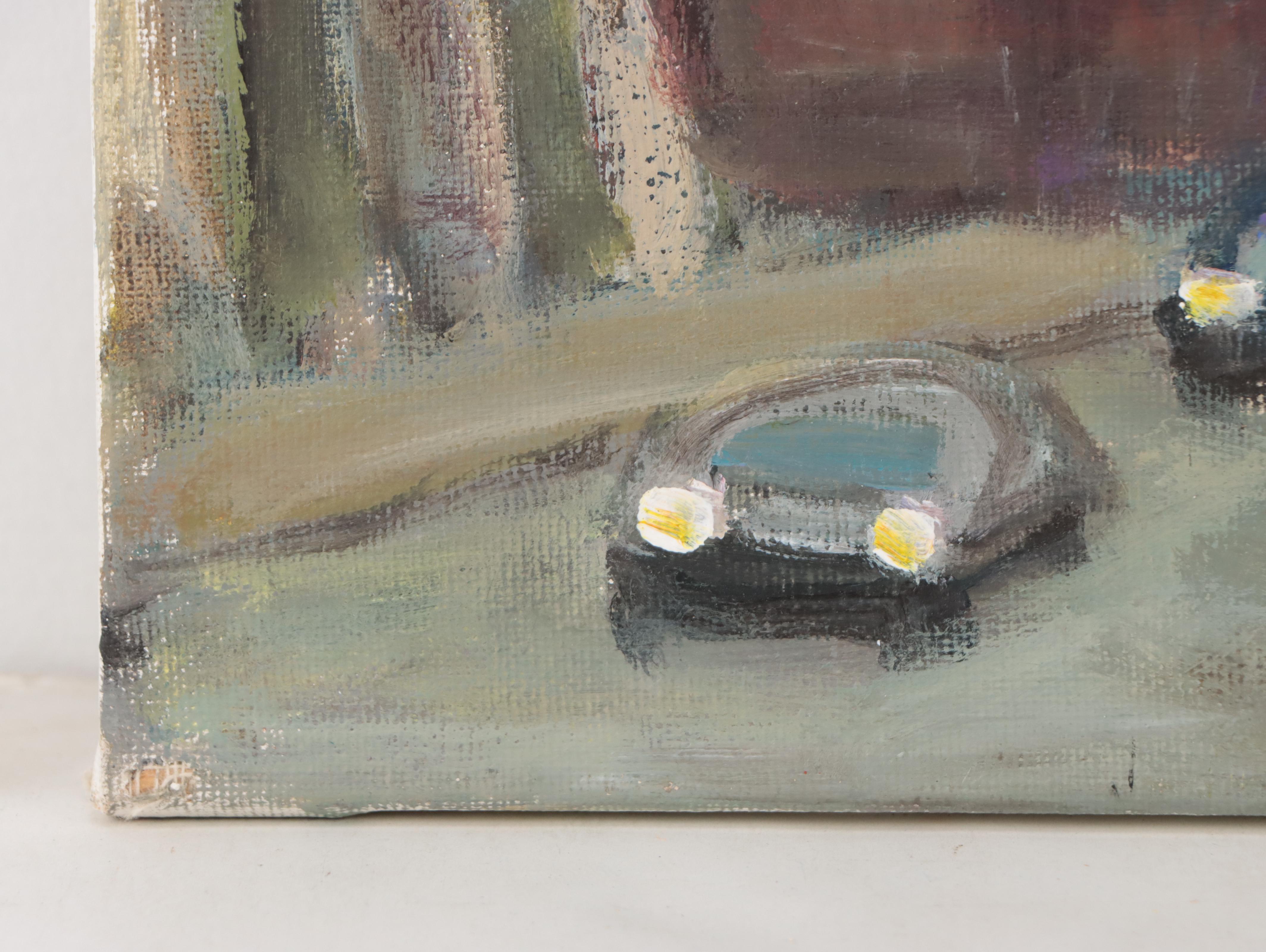 Marina Mozhayeva Street View Acrylic Painting, 21st Century