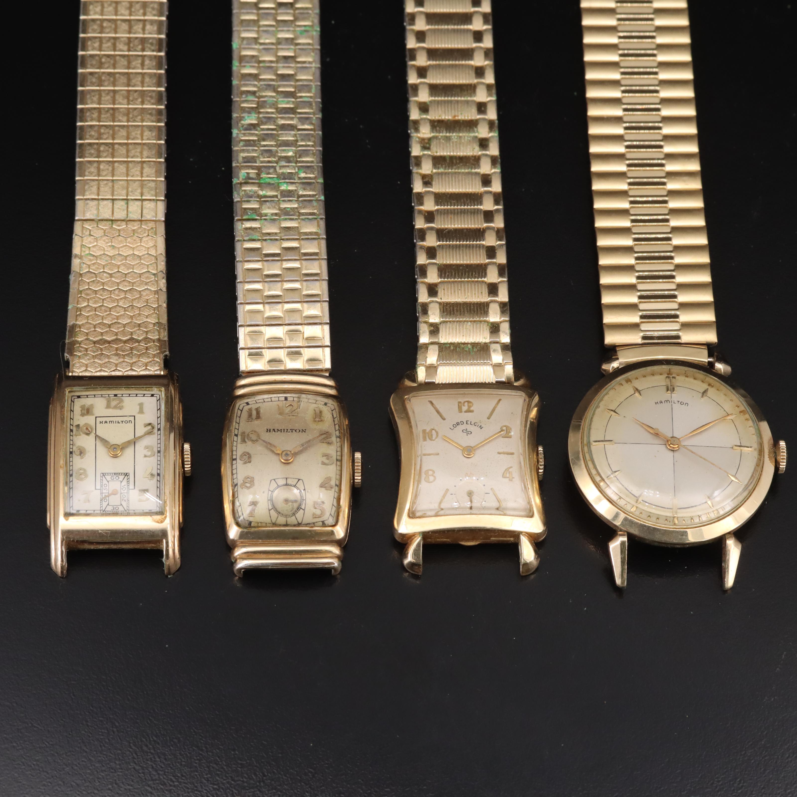 Vintage Hamilton's and Lord Elgin Gold-Filled Watches