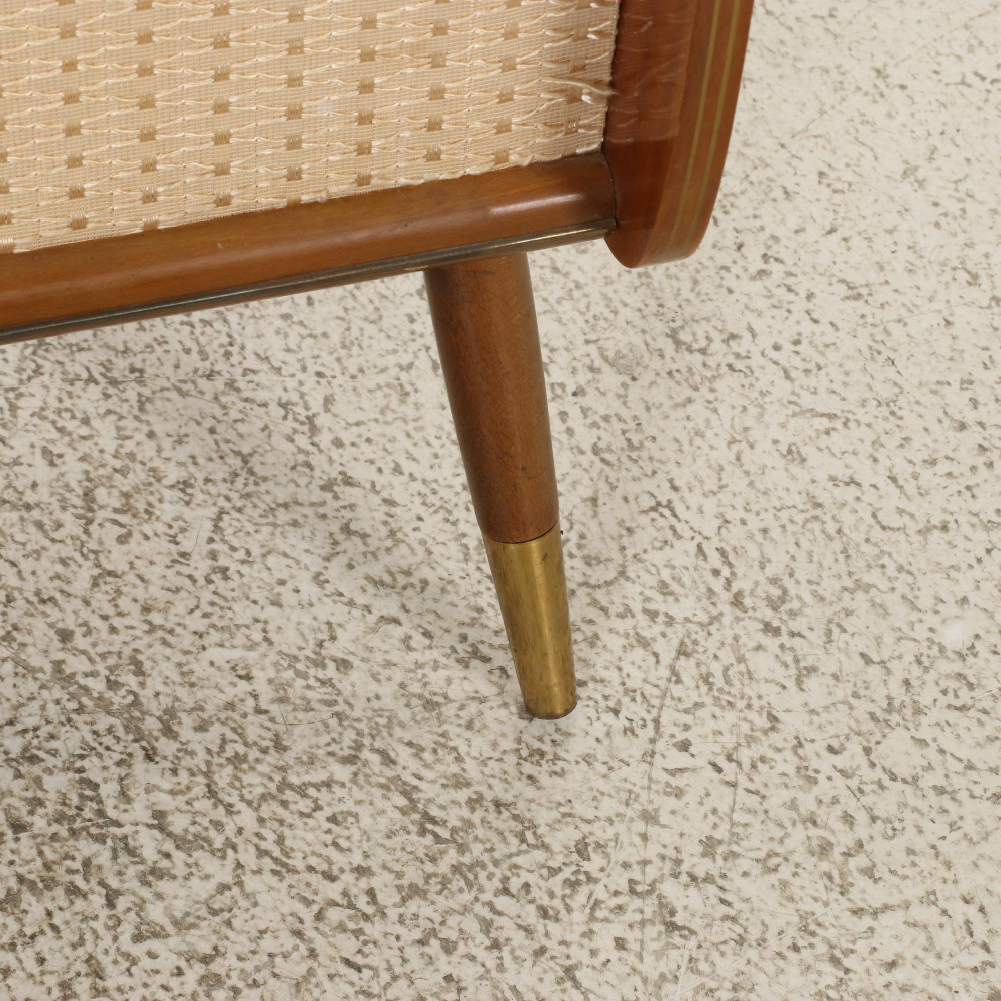 MCM Telefunken Kaiser Walnut Freestanding Combination Radio Turntable