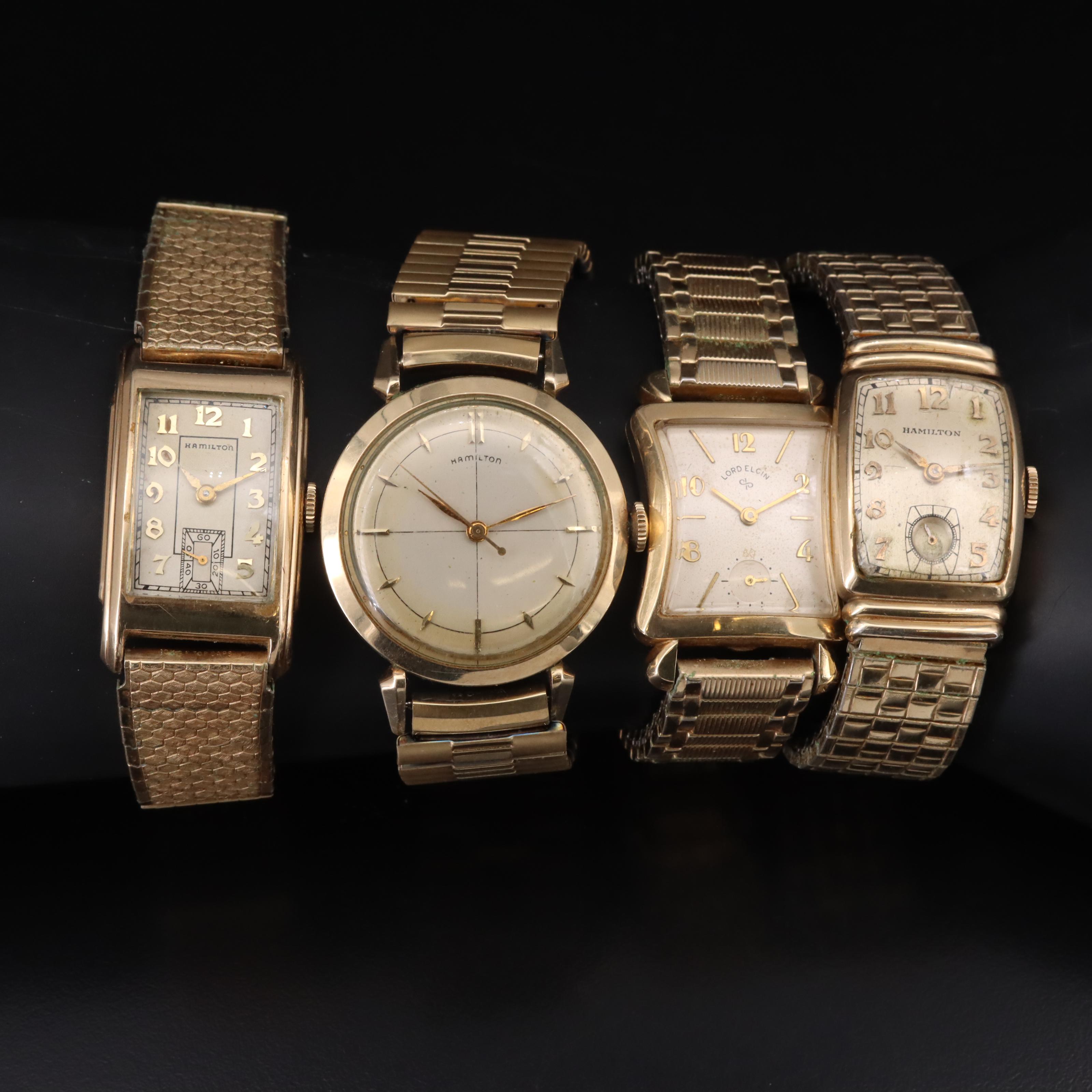 Vintage Hamilton's and Lord Elgin Gold-Filled Watches