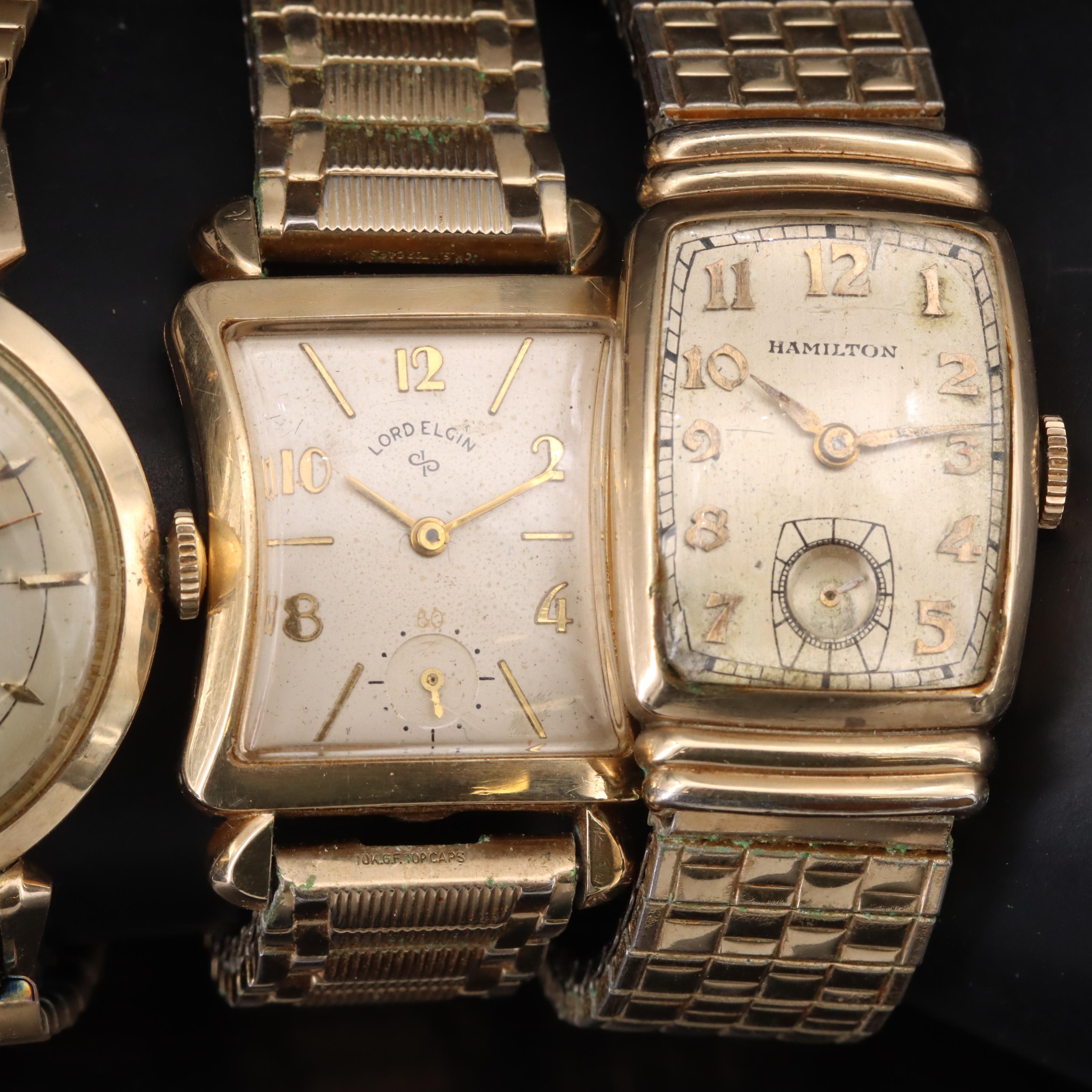 Vintage Hamilton's and Lord Elgin Gold-Filled Watches