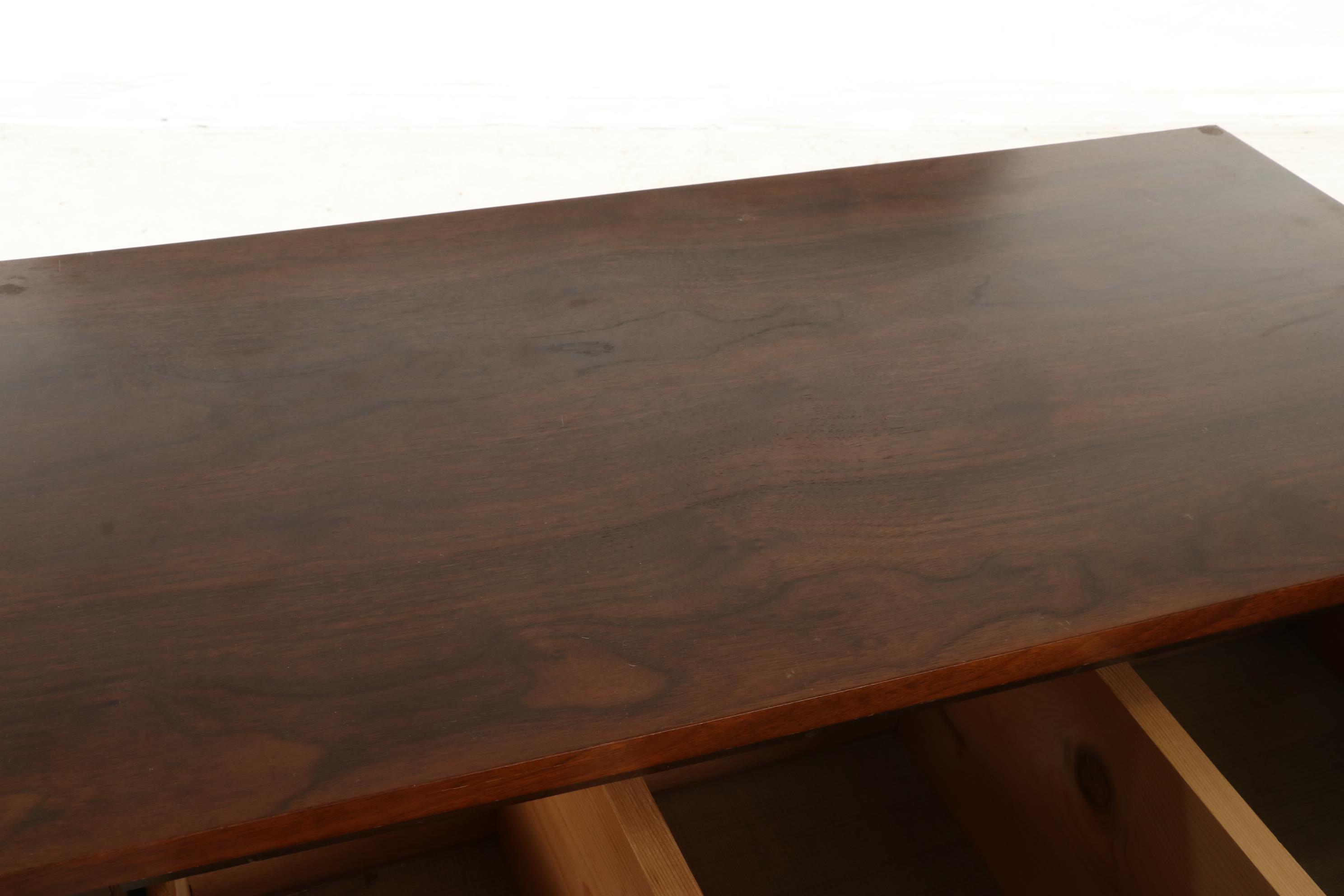 Mid Century Modern Style Walnut Finish Chest of Drawers