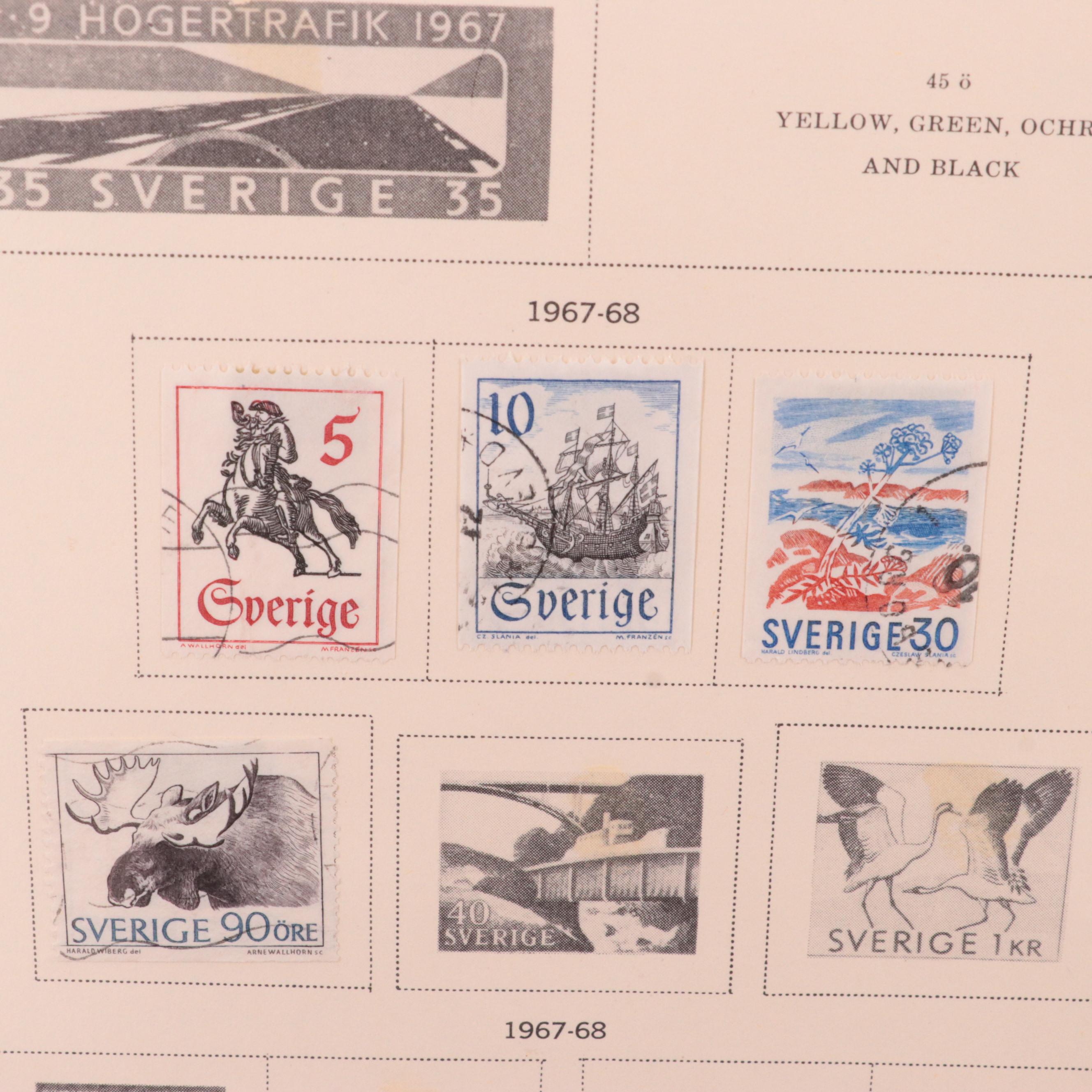Postage Stamp Collection from Sweden