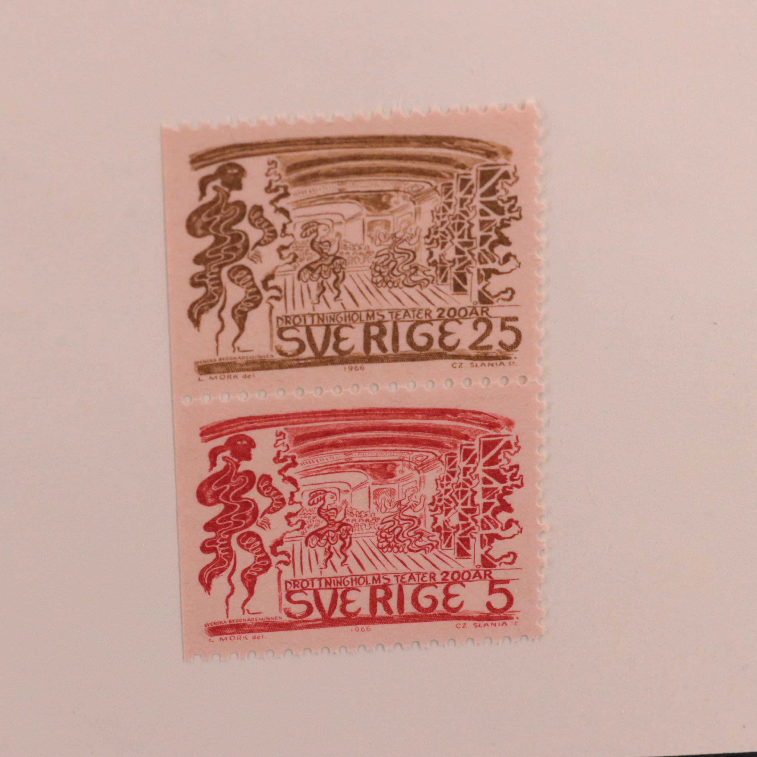 Postage Stamp Collection from Sweden