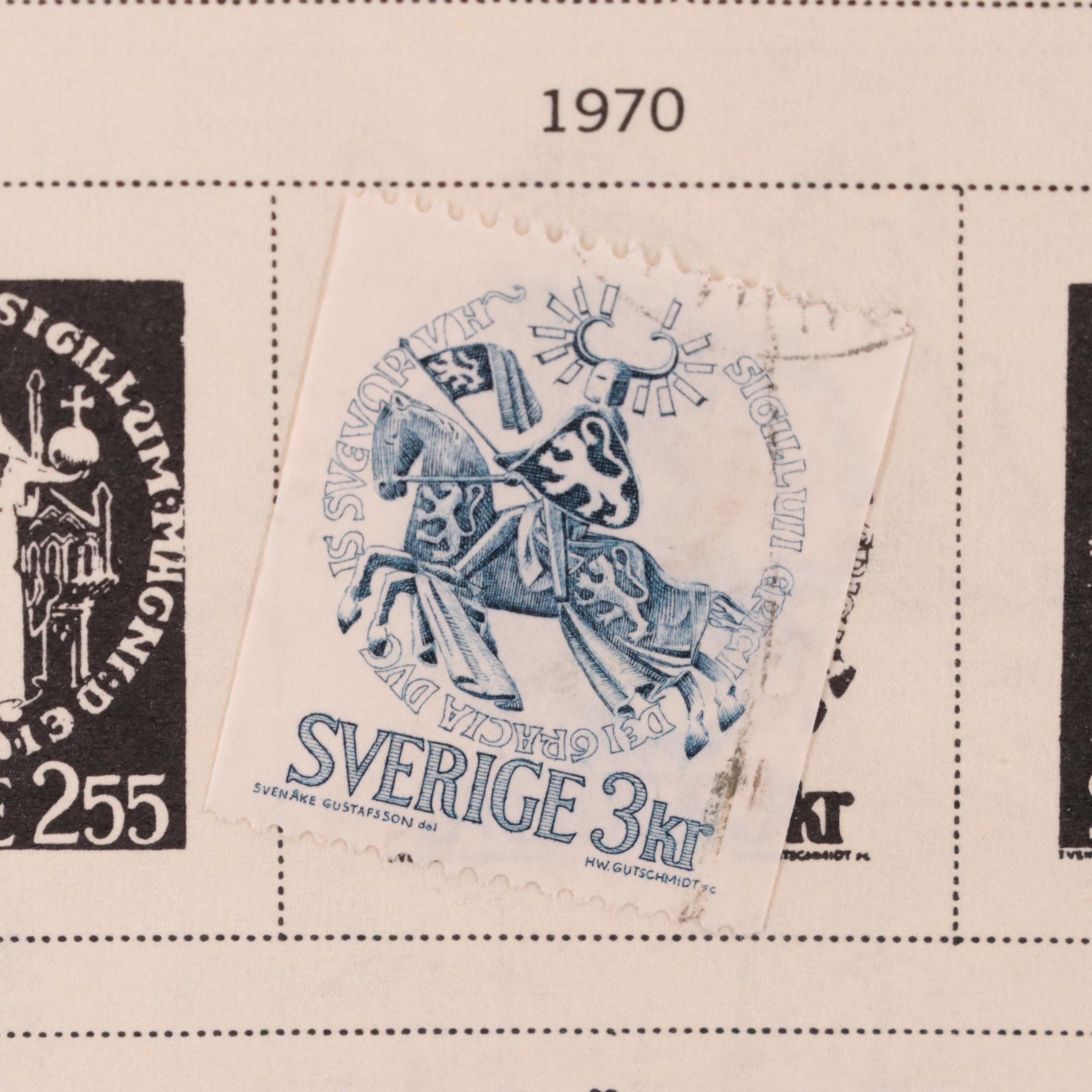 Postage Stamp Collection from Sweden